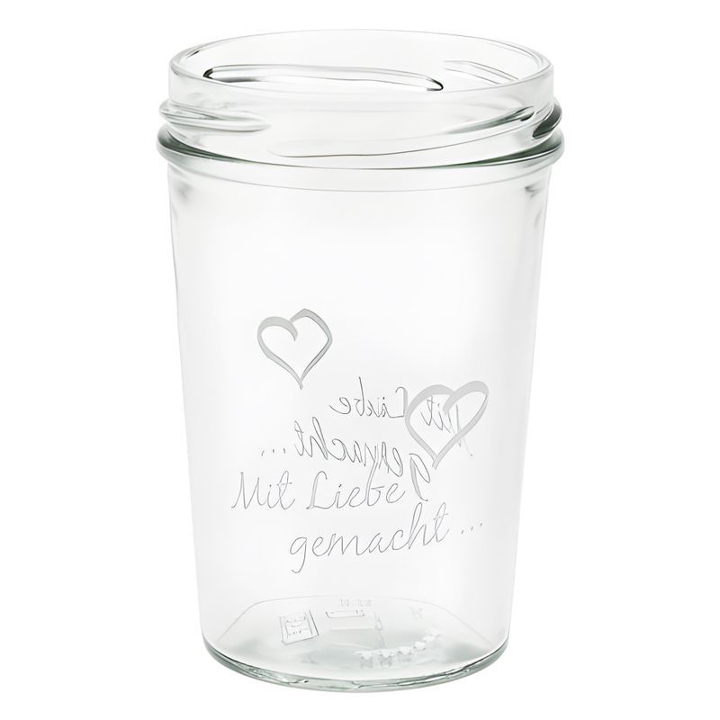 Becherglas 150 ml TO 66 'Mit Liebe gemacht'