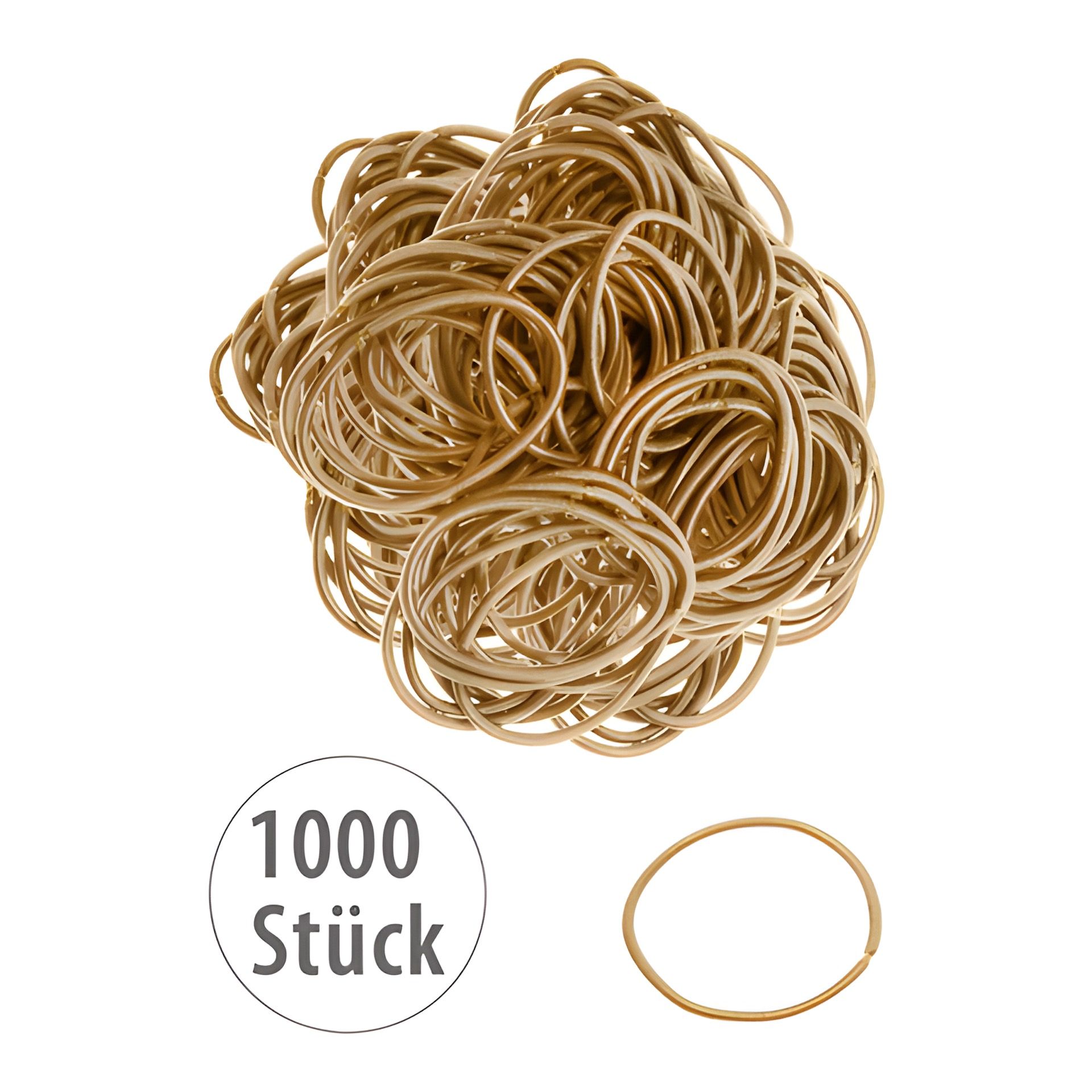 Elastische Schlaufen 40 mm, gold, 1000 Stück