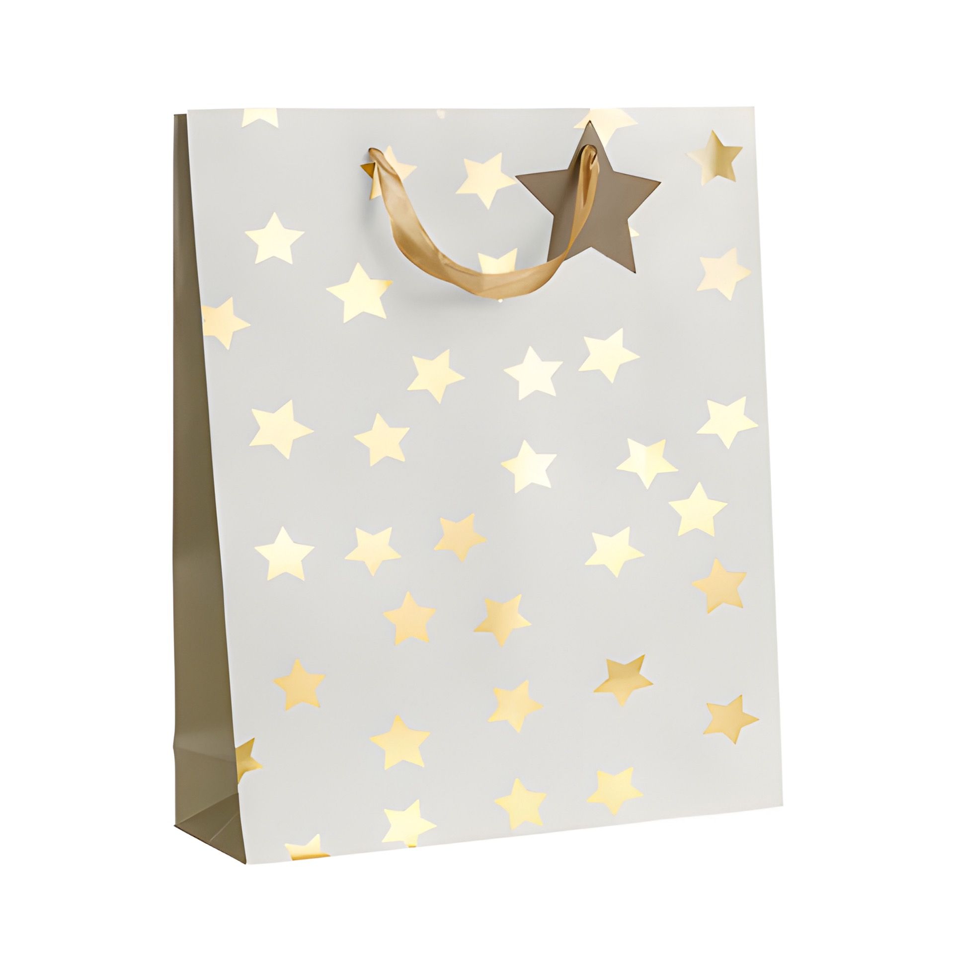 Geschenktüte 'Goldene Sterne', groß