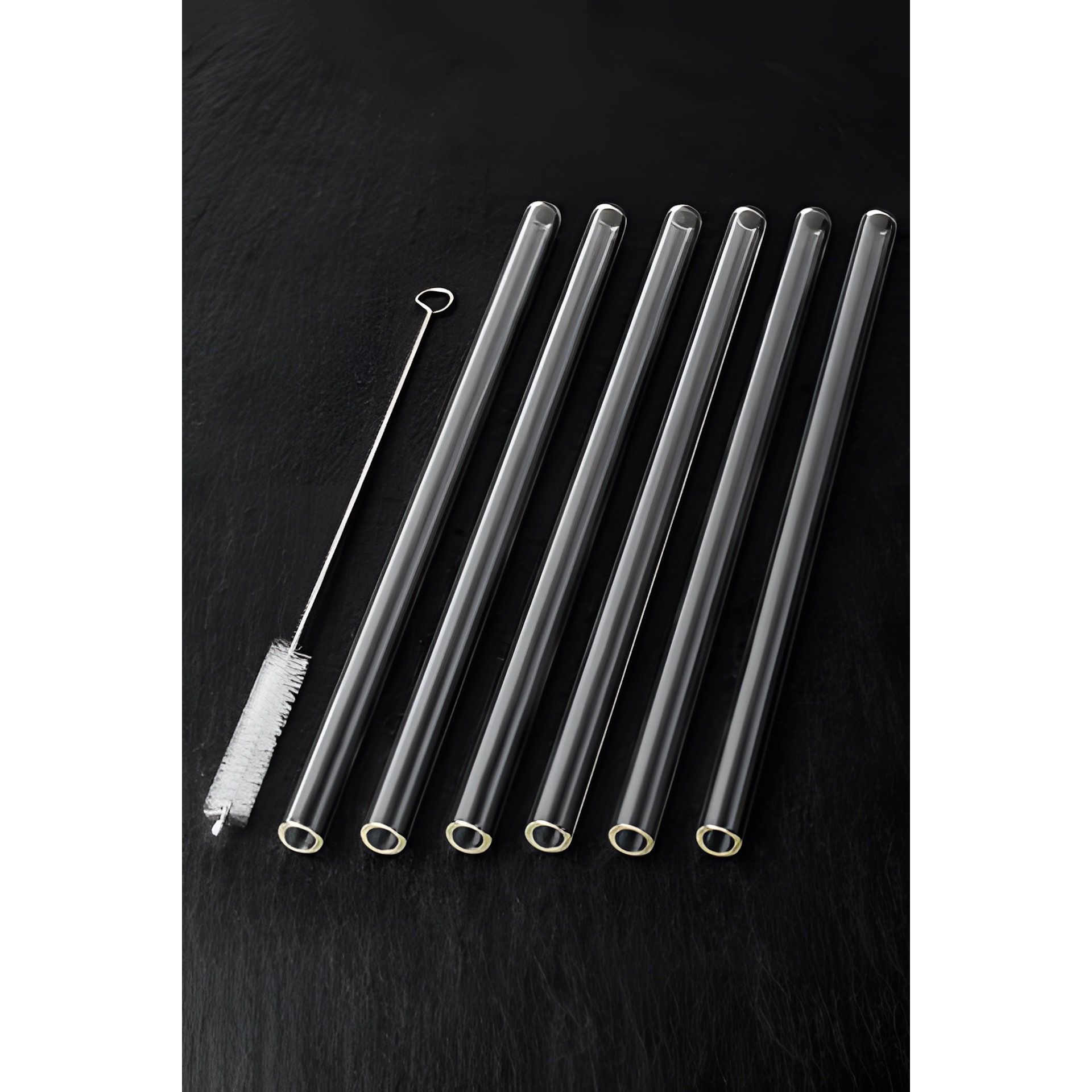 Glastrinkhalme 23 cm, Ø 10 mm, 6 Stück