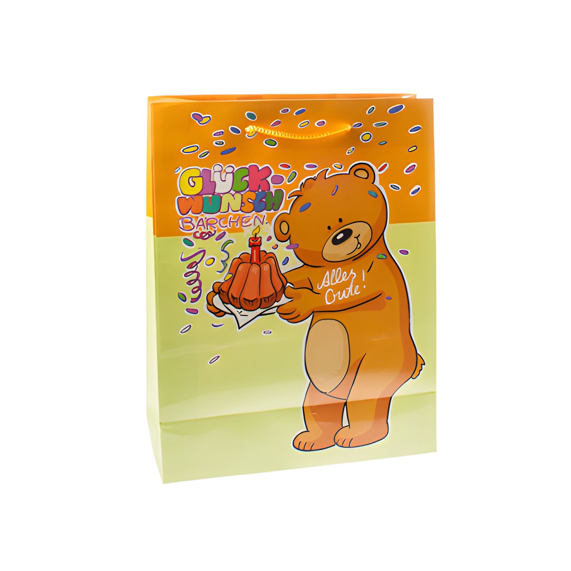 Geschenktüte 'Glückwunsch Bärchen', mittel
