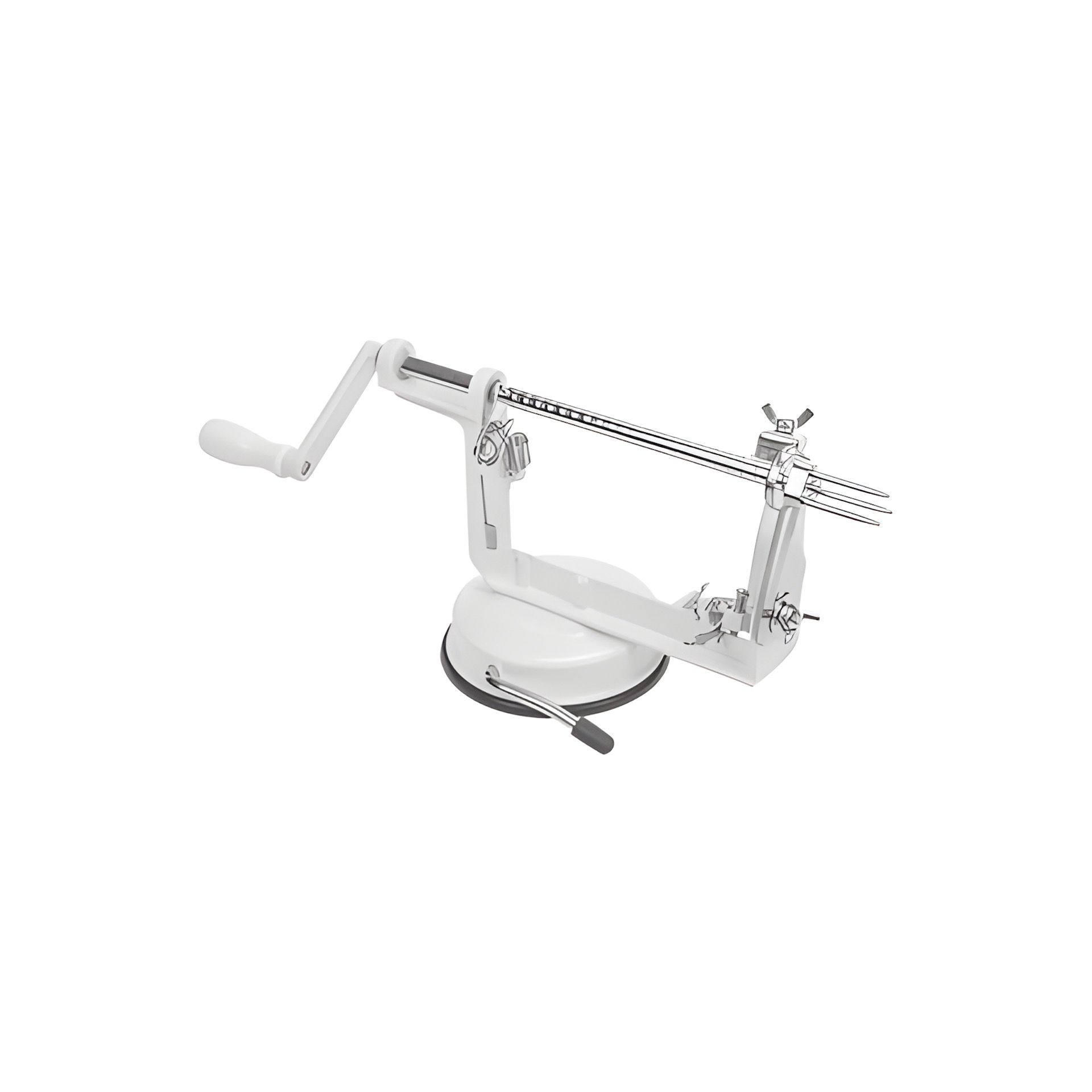 Apfelschälmaschine 3 in 1, weiß