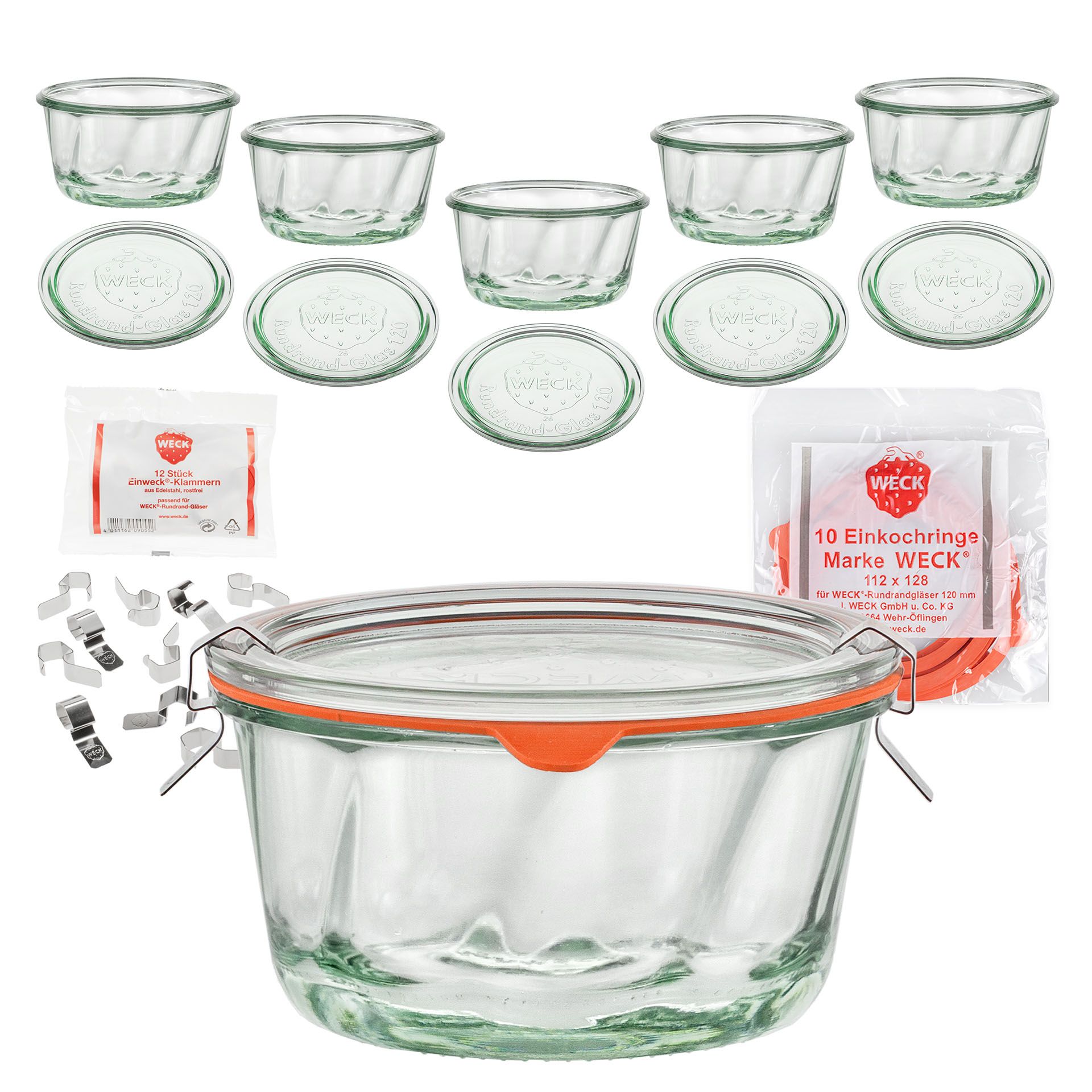 WECK-Gugelhupfglas 450 ml, 6er Set