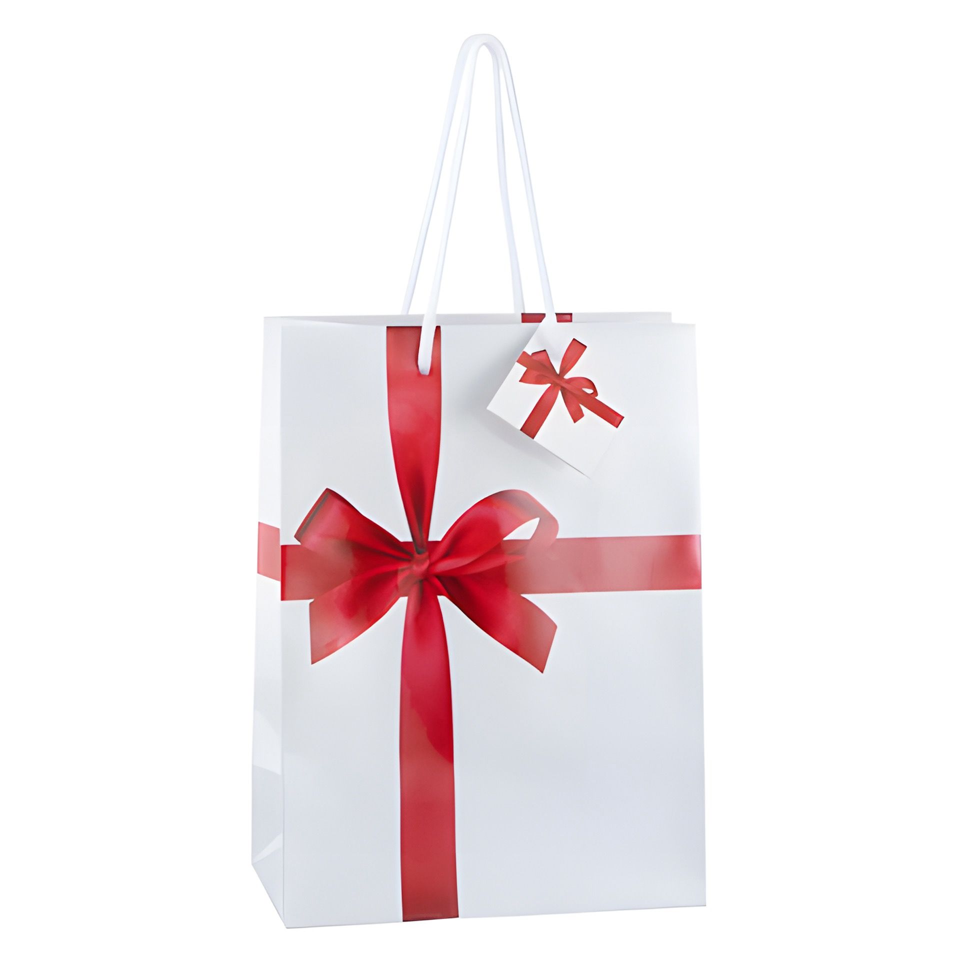 Geschenktüte 'Geschenk mit Schleife', mittel