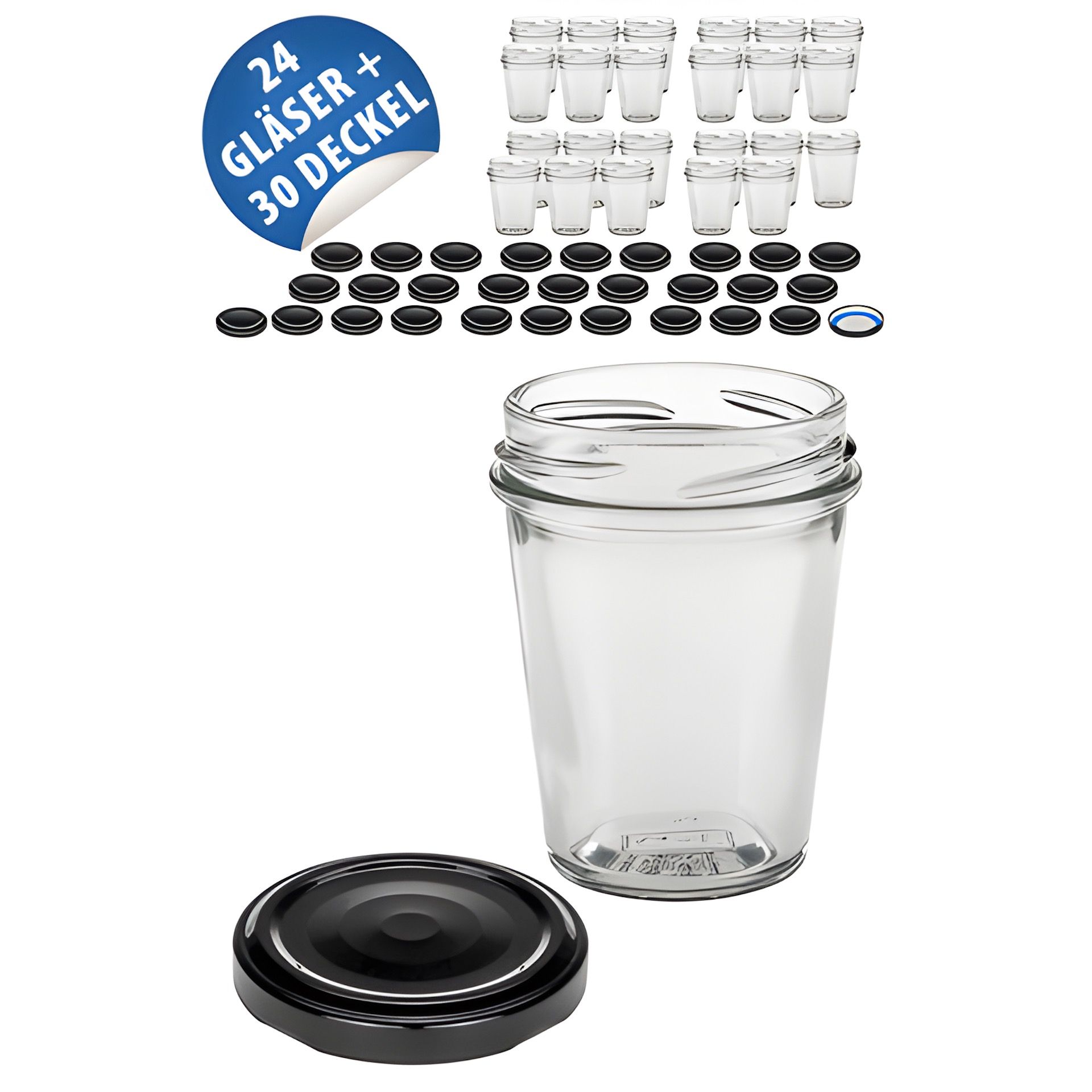 Becherglas 65 ml TO 58, 24er Set