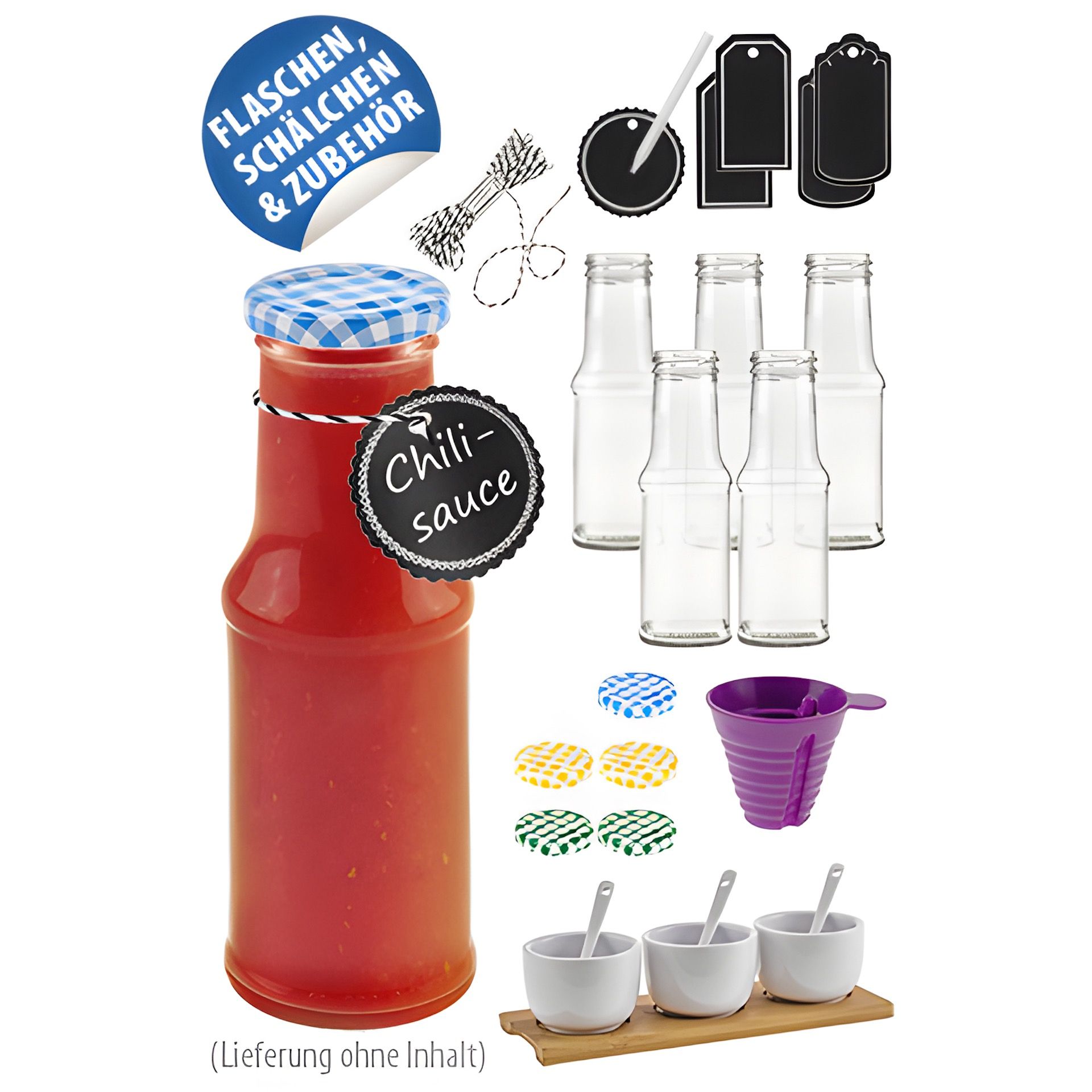 Soßenflasche, 6er Set