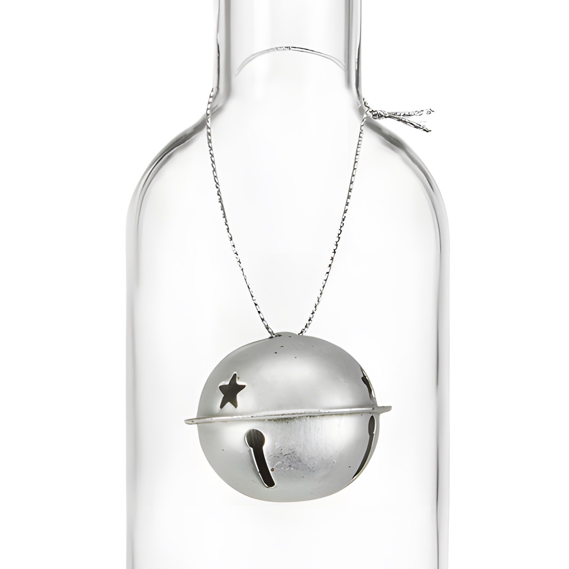 Metallanhänger 'Weihnachtsglocke' silber, 6er Set
