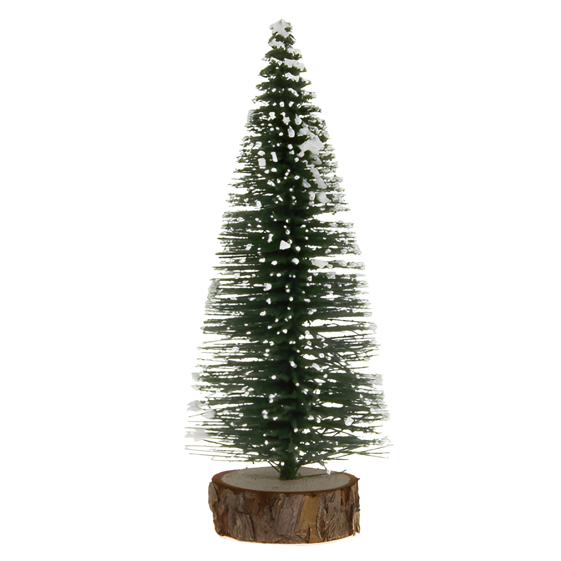 Deko-Tannenbaum mit Holzfuß, 10 cm