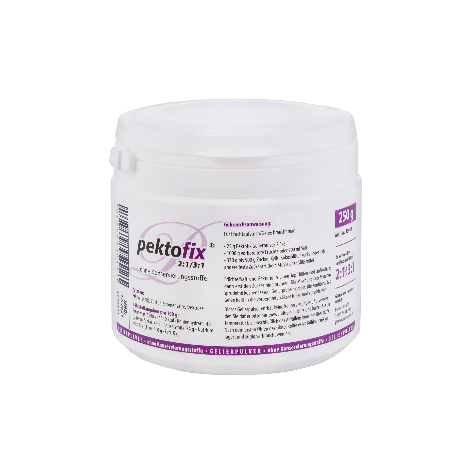 Pektofix Gelierpulver 2:1 / 3:1, 250 g