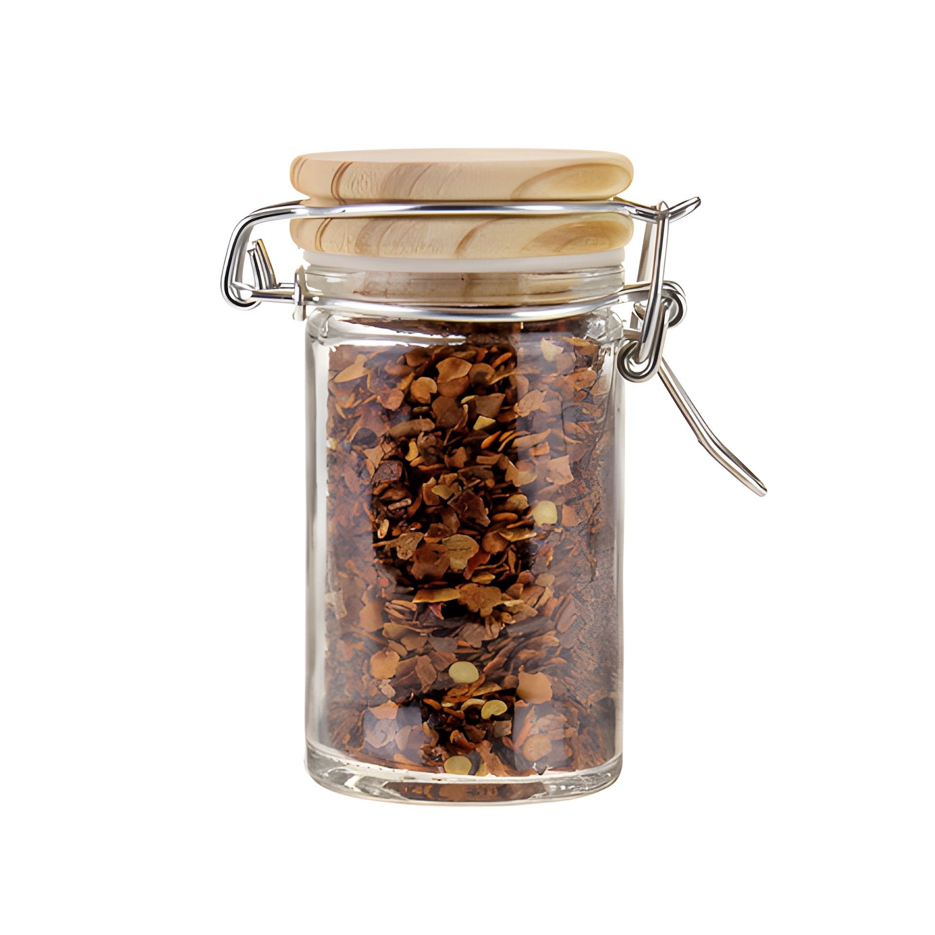 Bügelglas   60 ml mit Holzdeckel