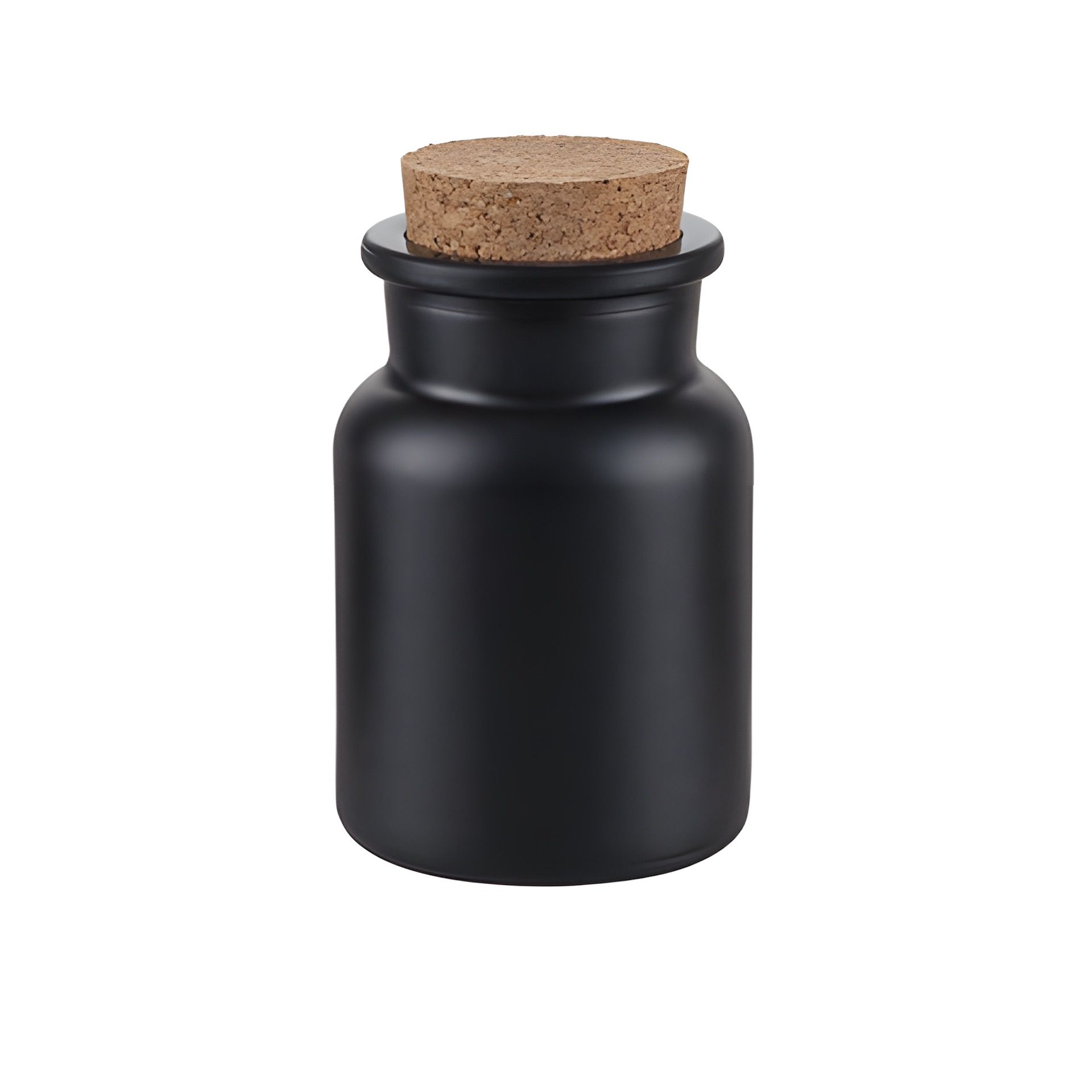 Korkenglas 150 ml schwarz matt beschichtet