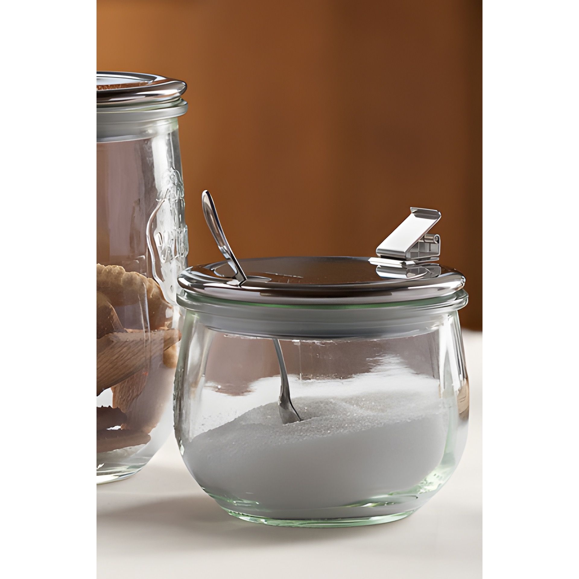 WECK-Glas 500 ml mit HappyTappi RR 100 Zuckerspenderdeckel