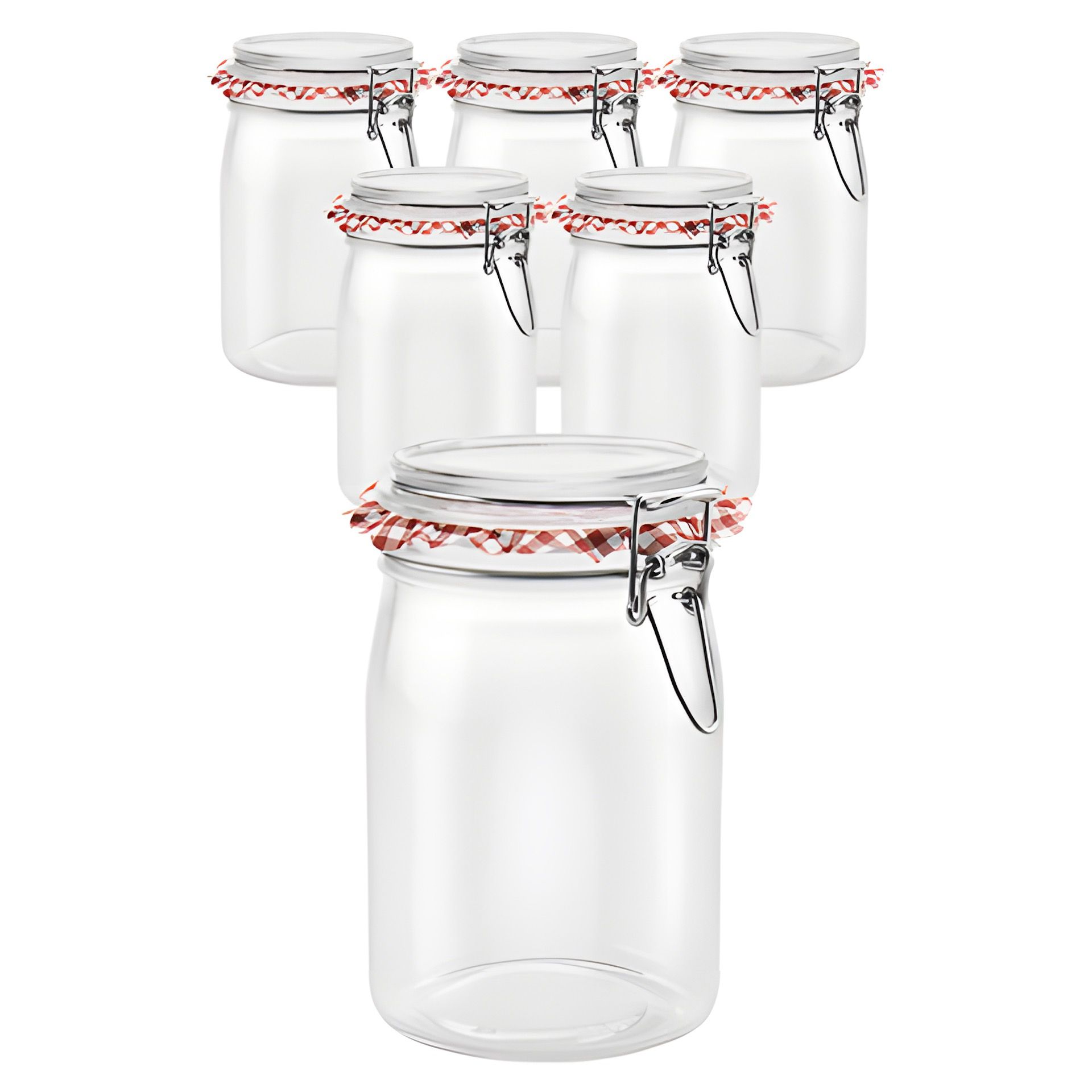 6er Set Bügelglas 'Ermetico' 1000 ml