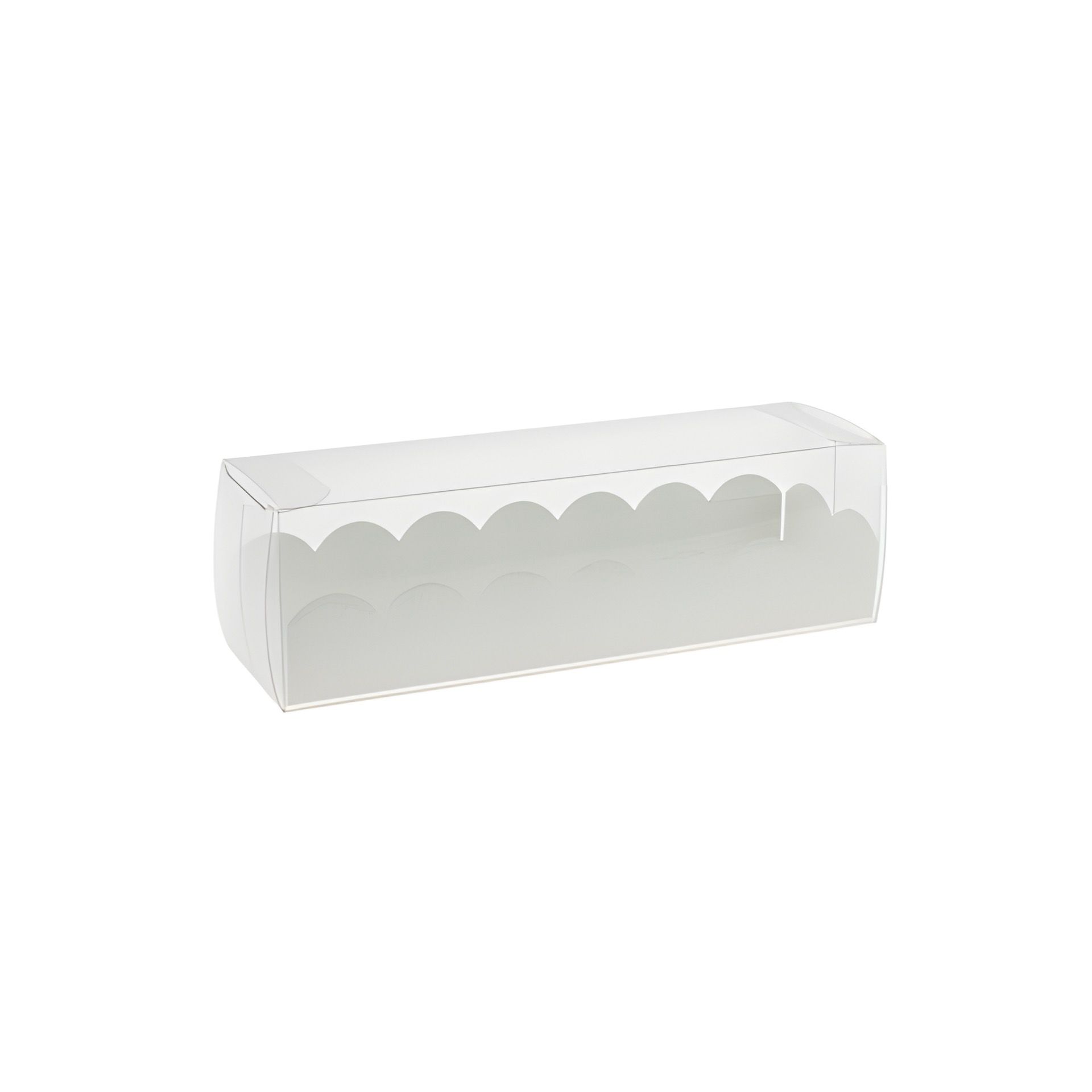 Klarsichtschachtel 160 x 50 x 50 mm mit Einlage weiß