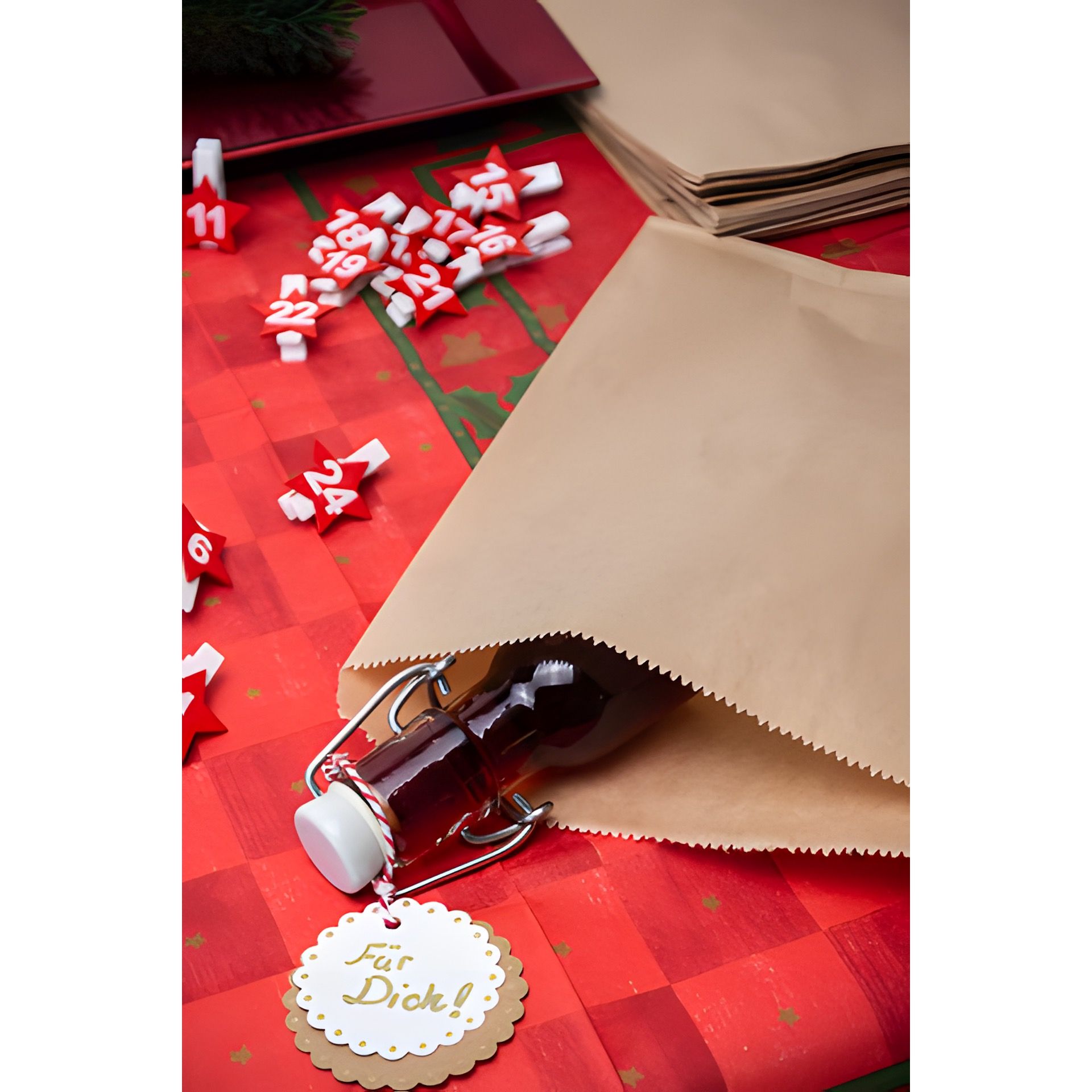 Adventskalender Beutel 20 x 26 cm, 24 Stück