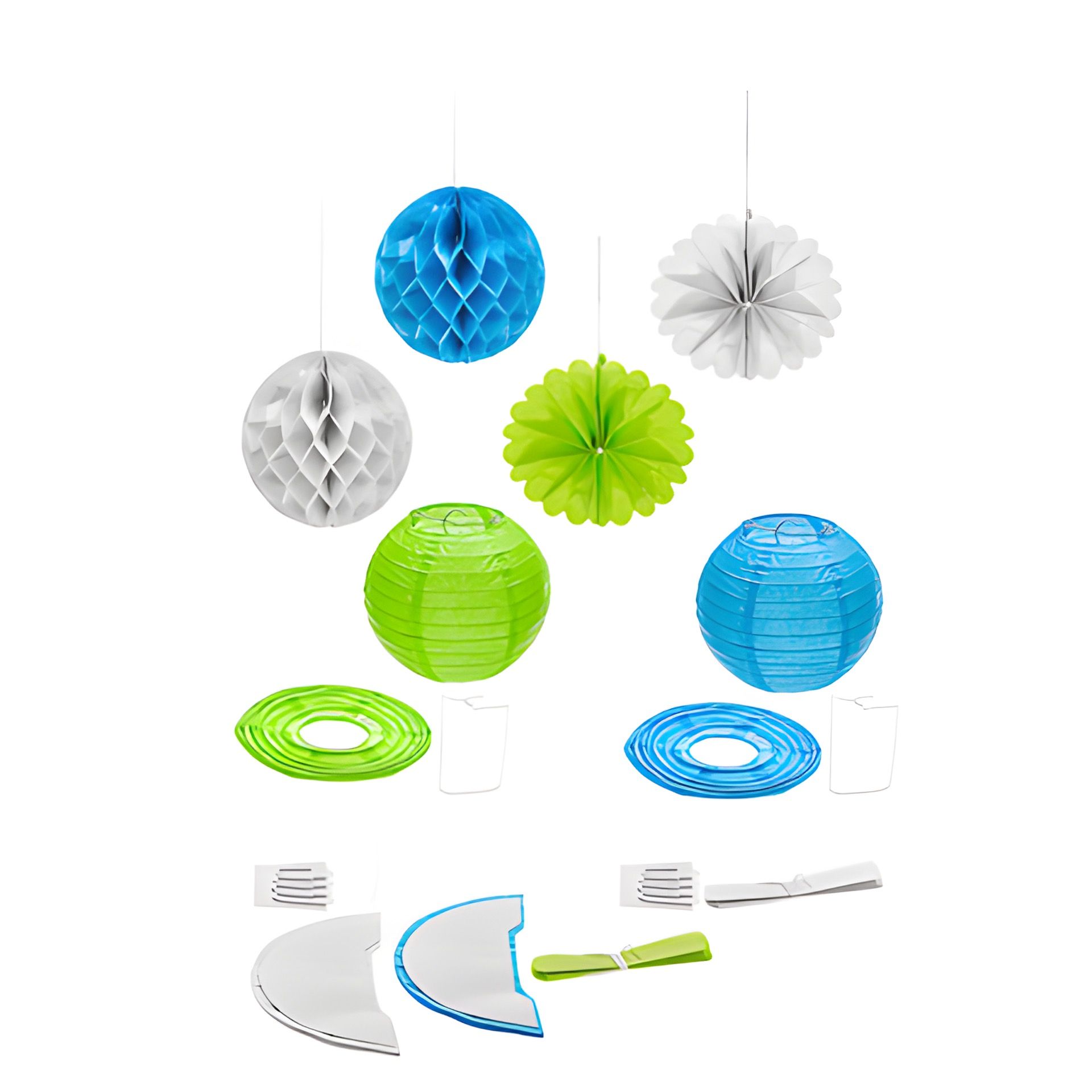 Party-Lampion Set, 12-teilig