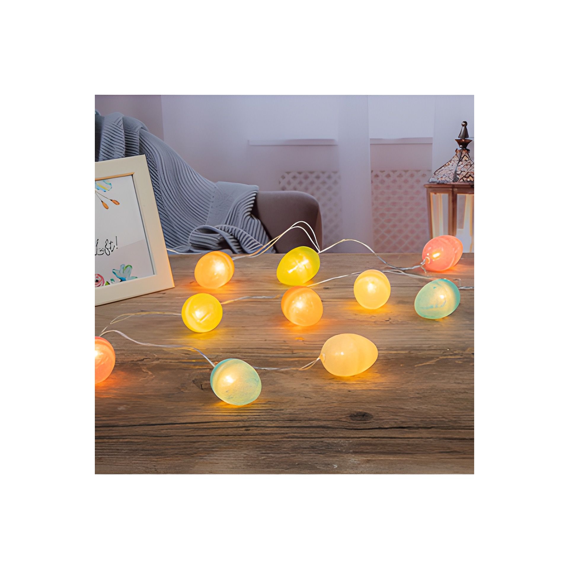 Lichterkette 'Ostereier', 10 LEDs
