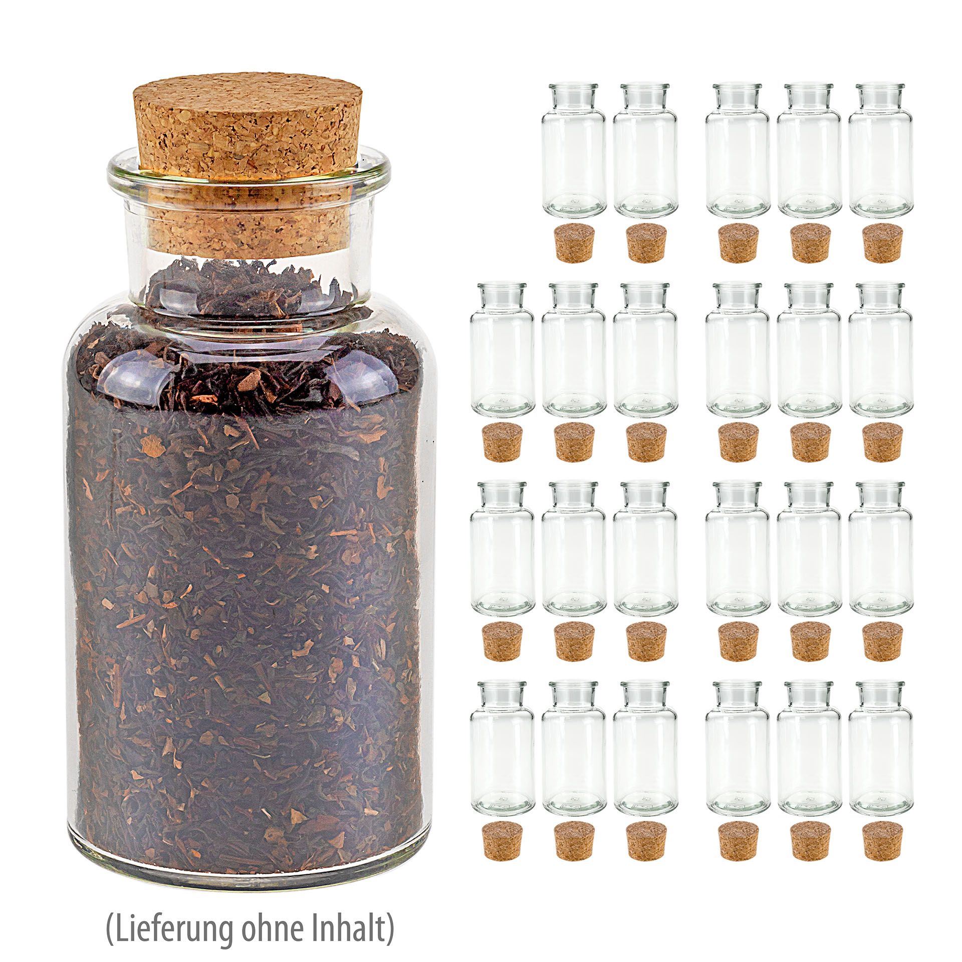 Korkenglas 300 ml, 24er Set