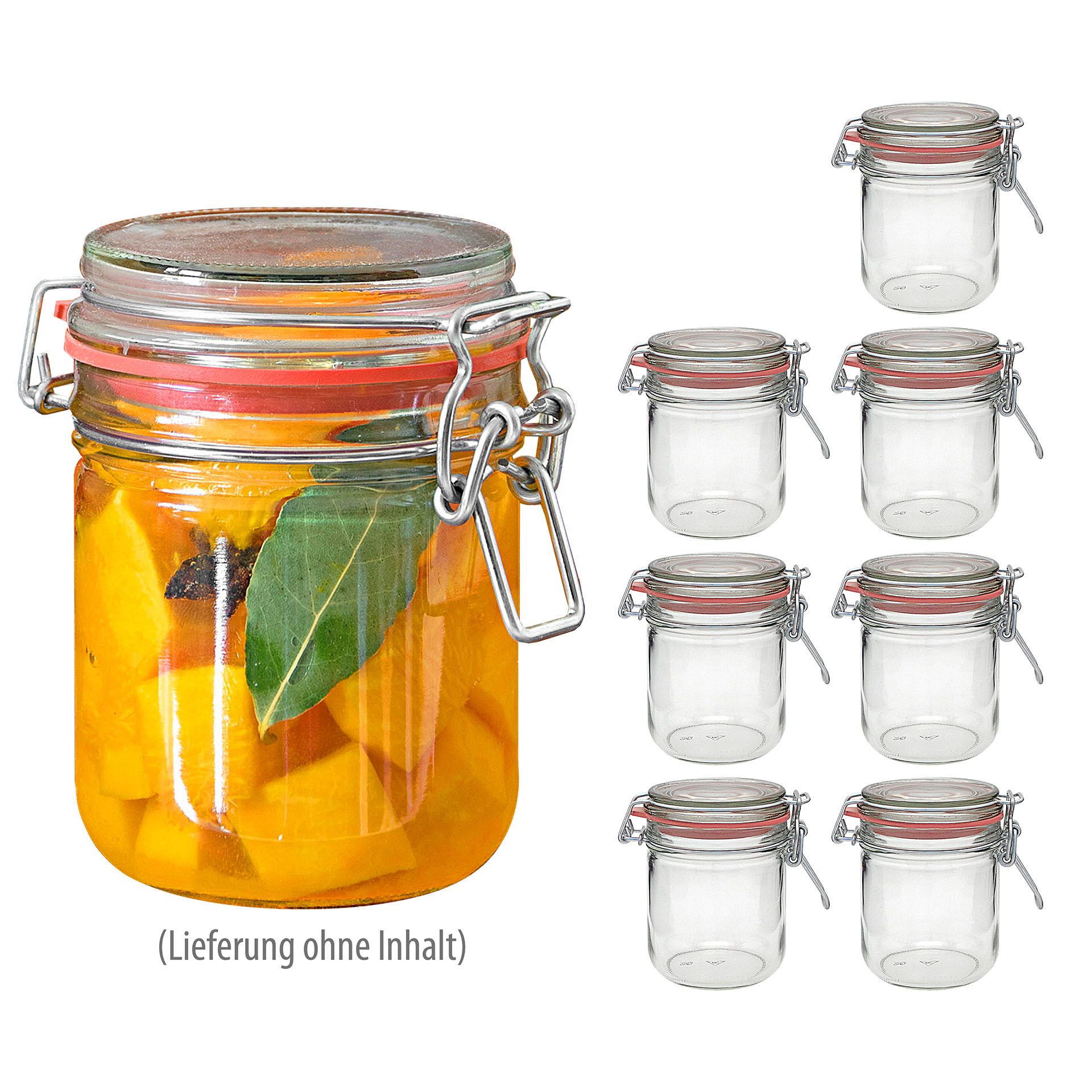 Bügelglas 400 ml, 8 Stück