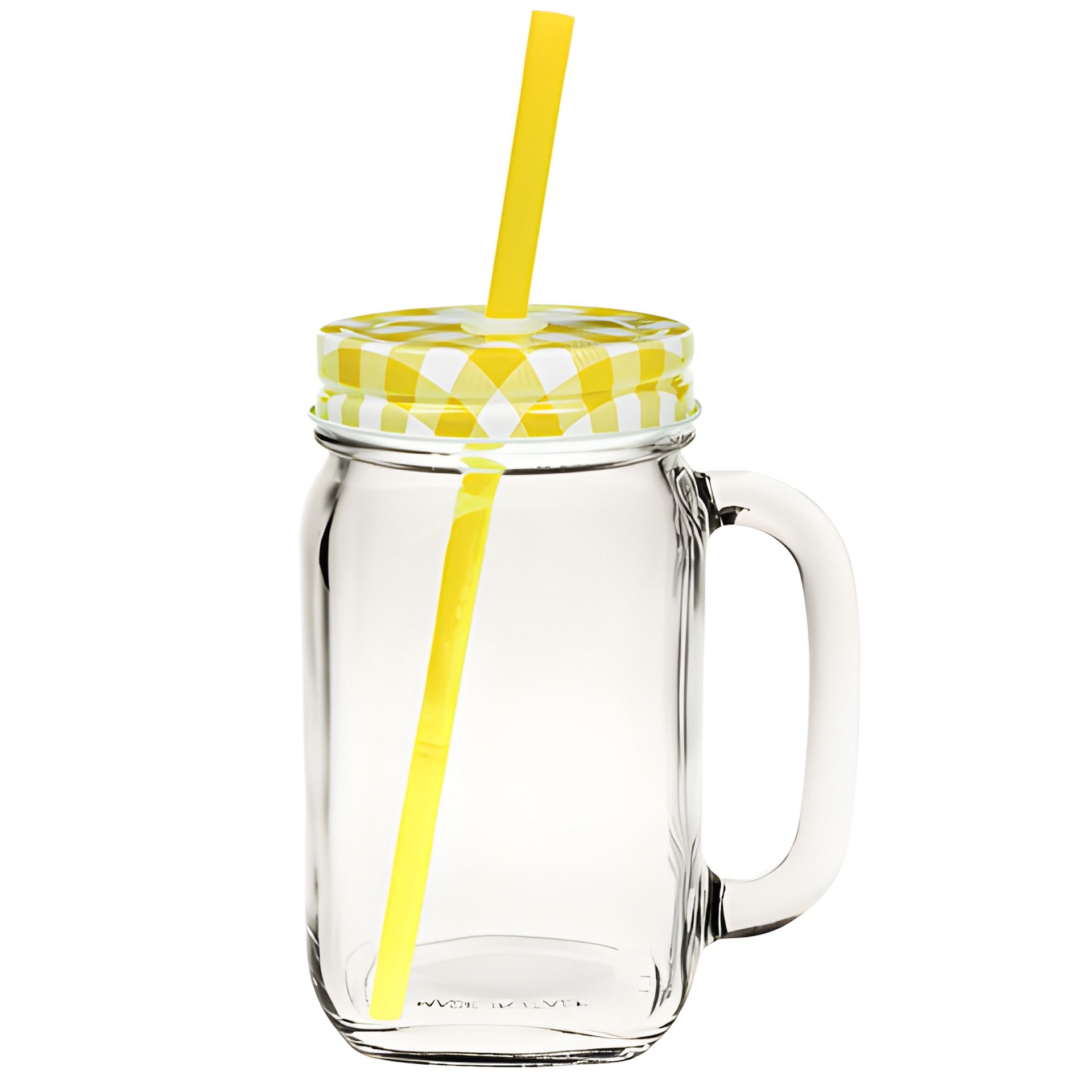 Trinkhalmglas 450 ml gelb