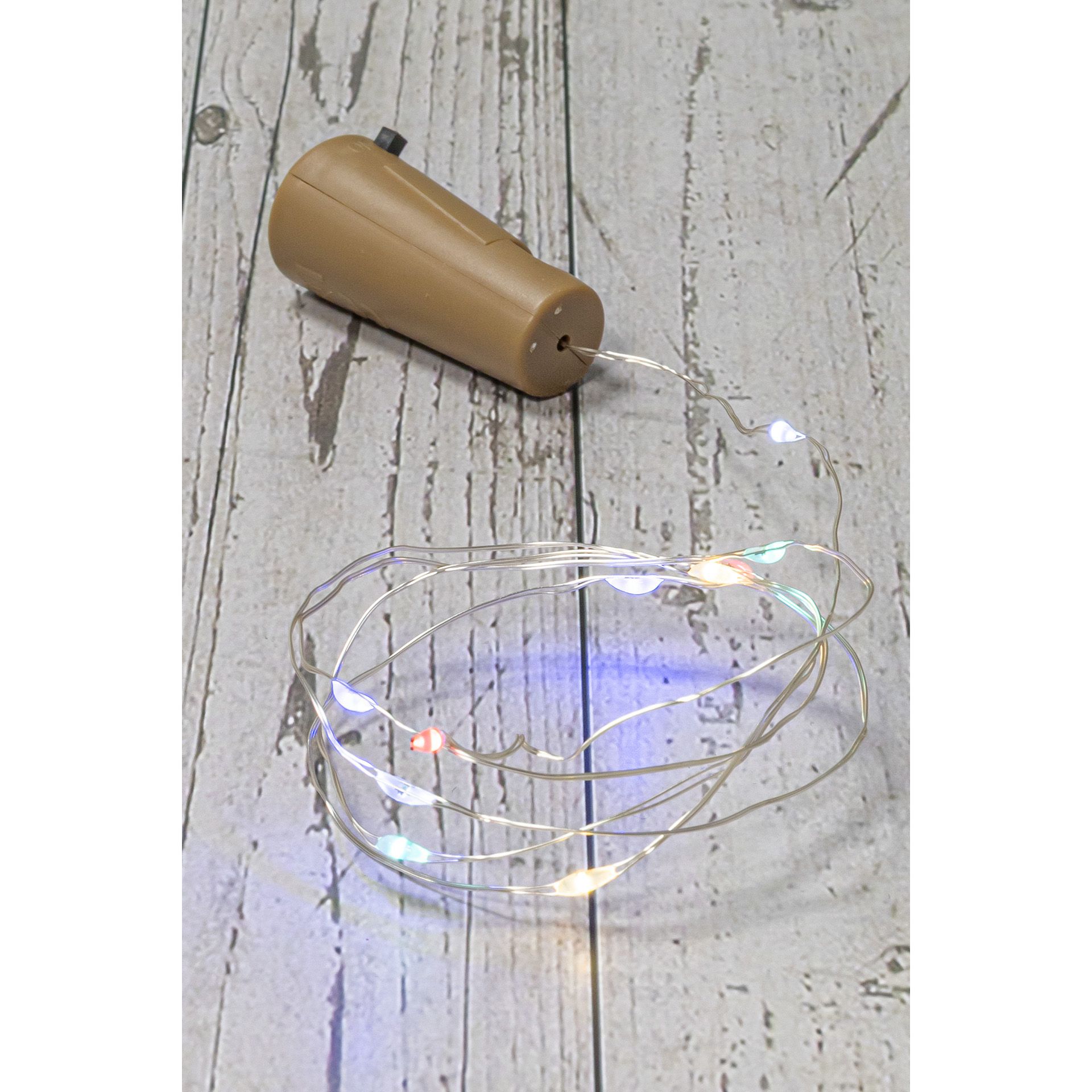 Flaschenlicht, 10 LEDs, mehrfarbig