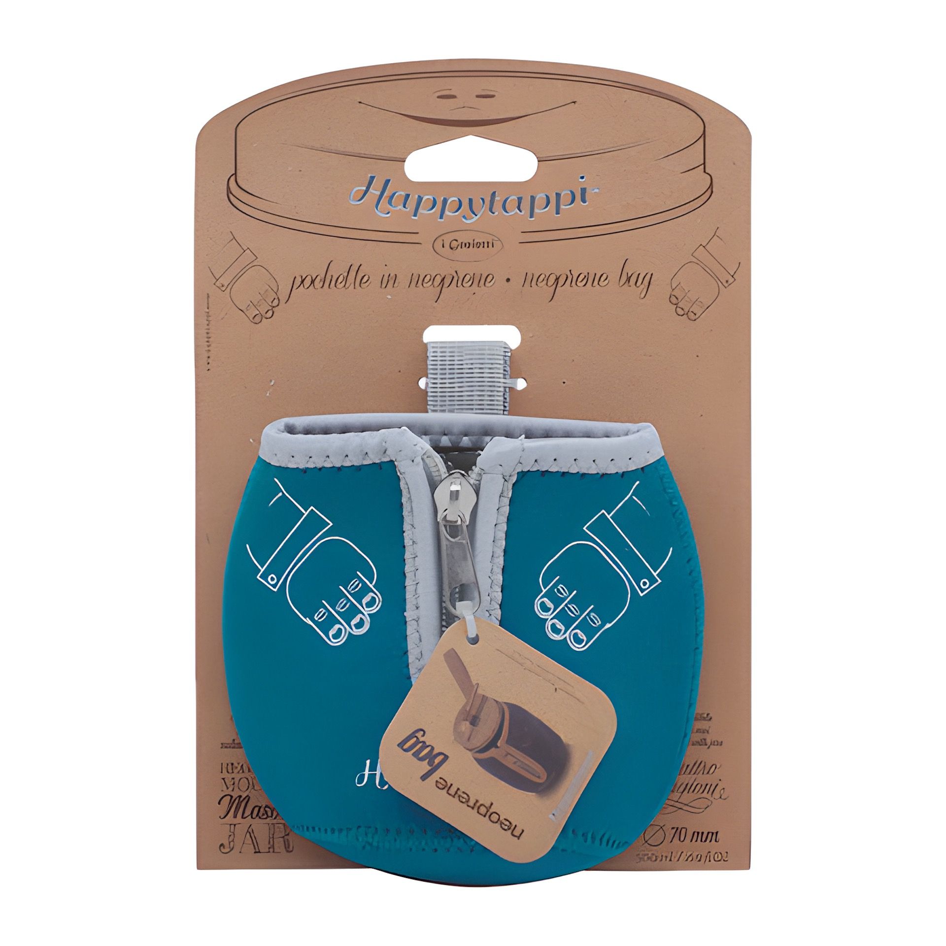 HappyTappi Neopren Tasche 12 x 7 x 10 cm