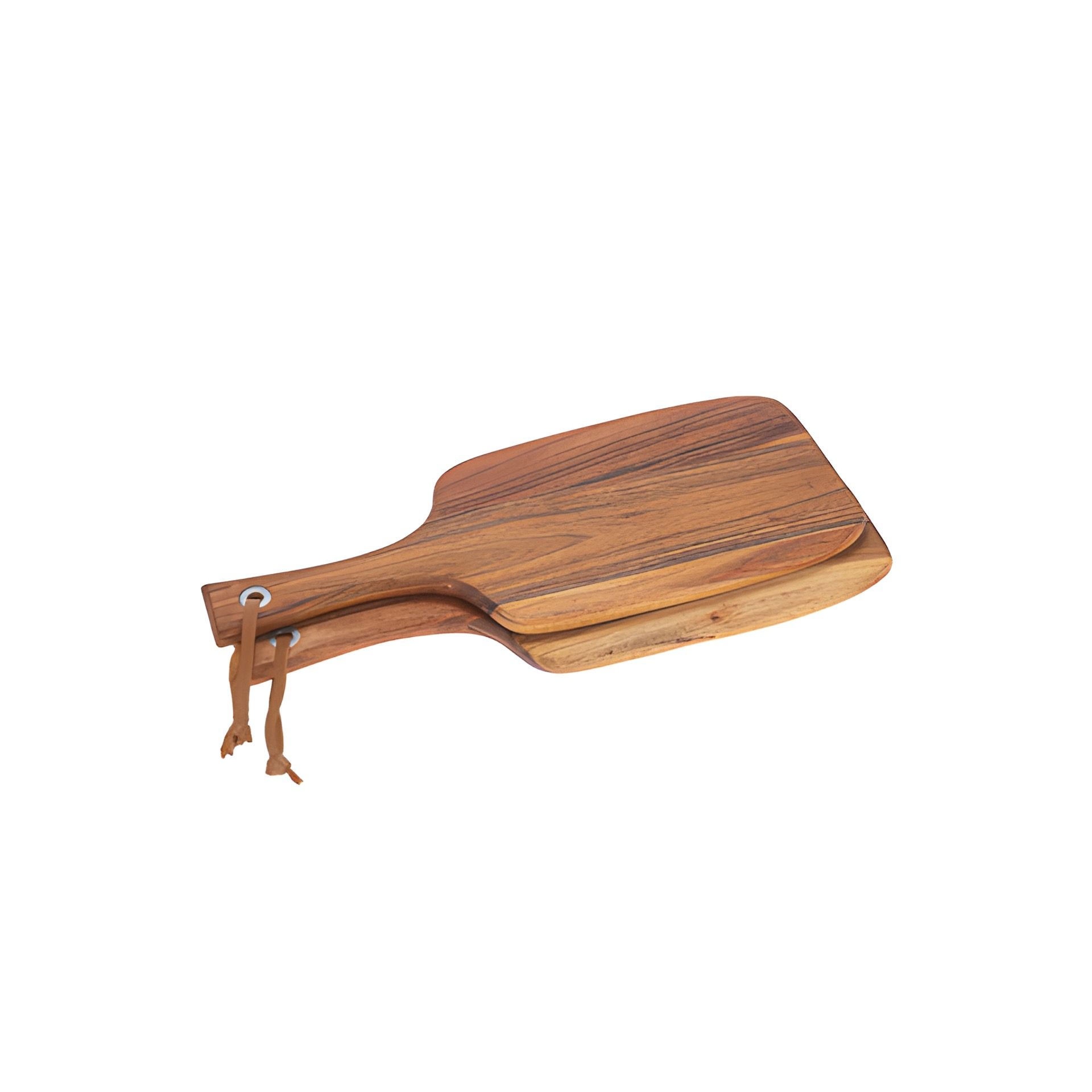 Schneidebrett aus Holz mit Griff 26 x 17 cm, 2 Stück