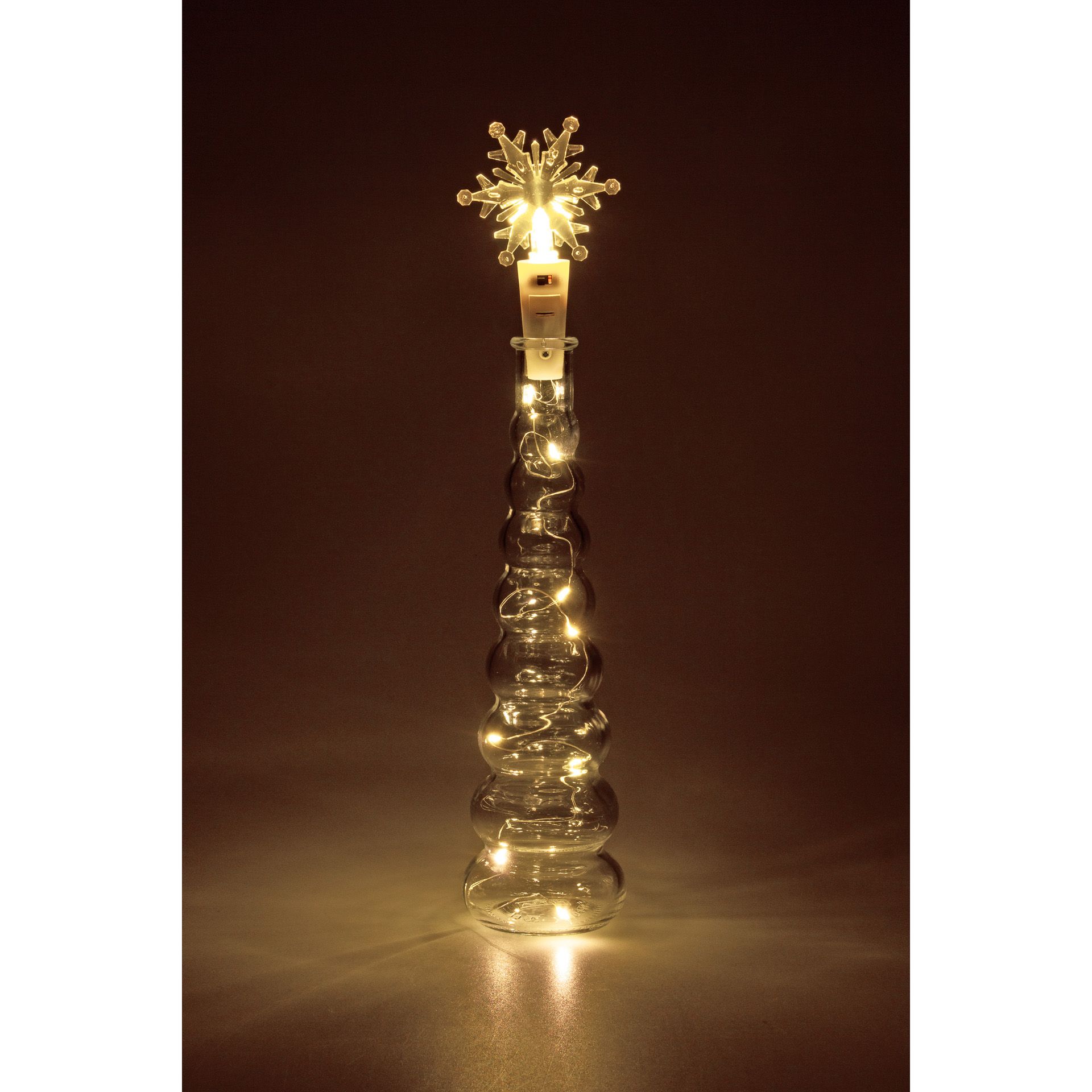 Flaschenlicht 'Schneeflocke', 8 LEDs