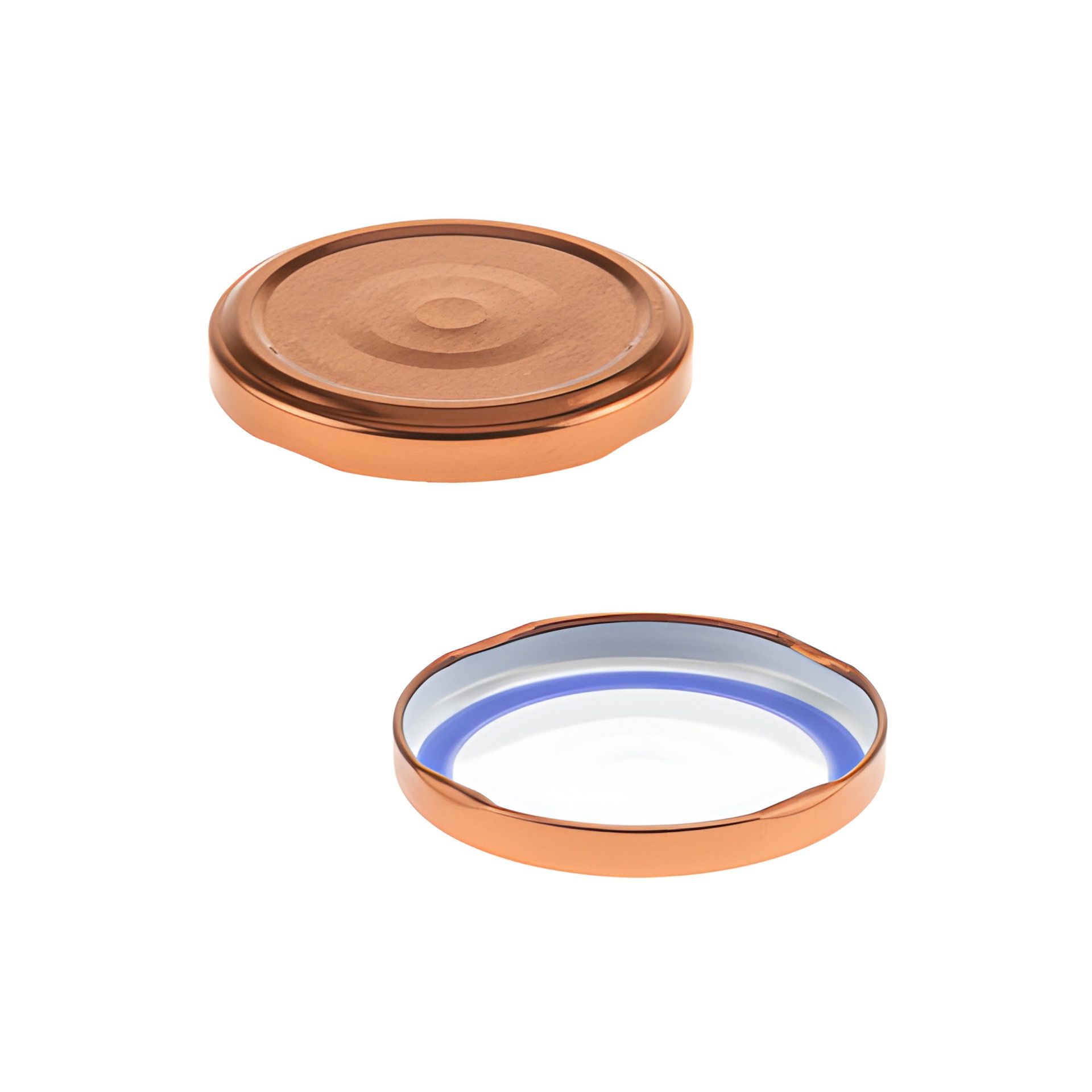 TO  66 kupfer past. mit Button BLUESEAL