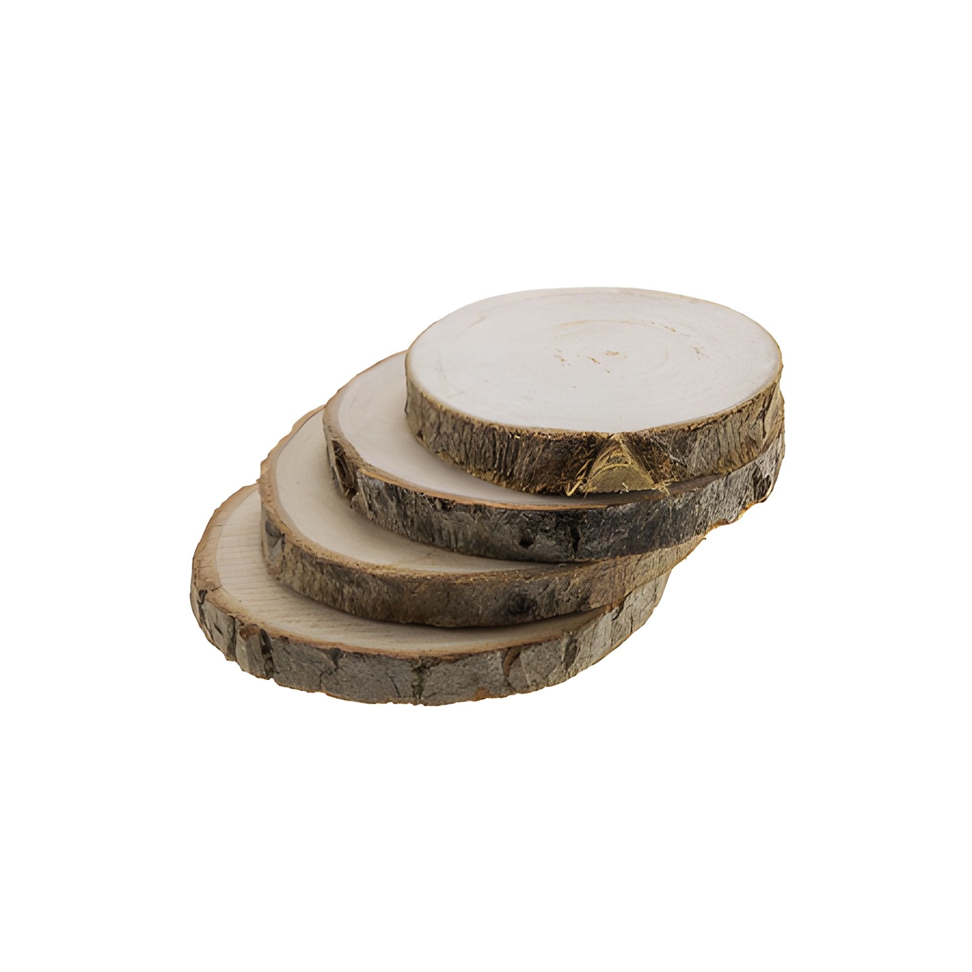 Untersetzer 'Baumscheiben' ca. 10 cm, 4 Stück