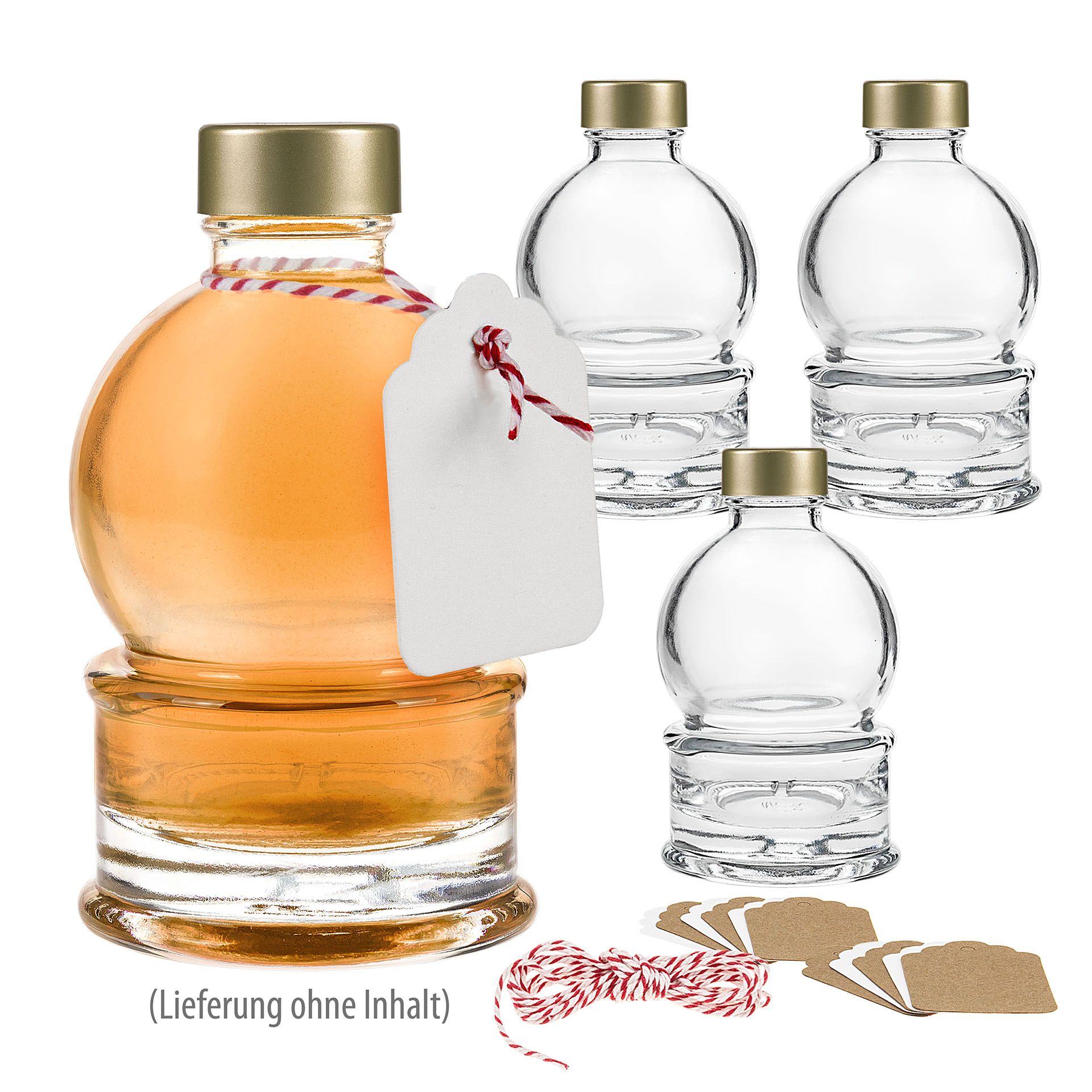 Schneekugel 200 ml, 4er Set
