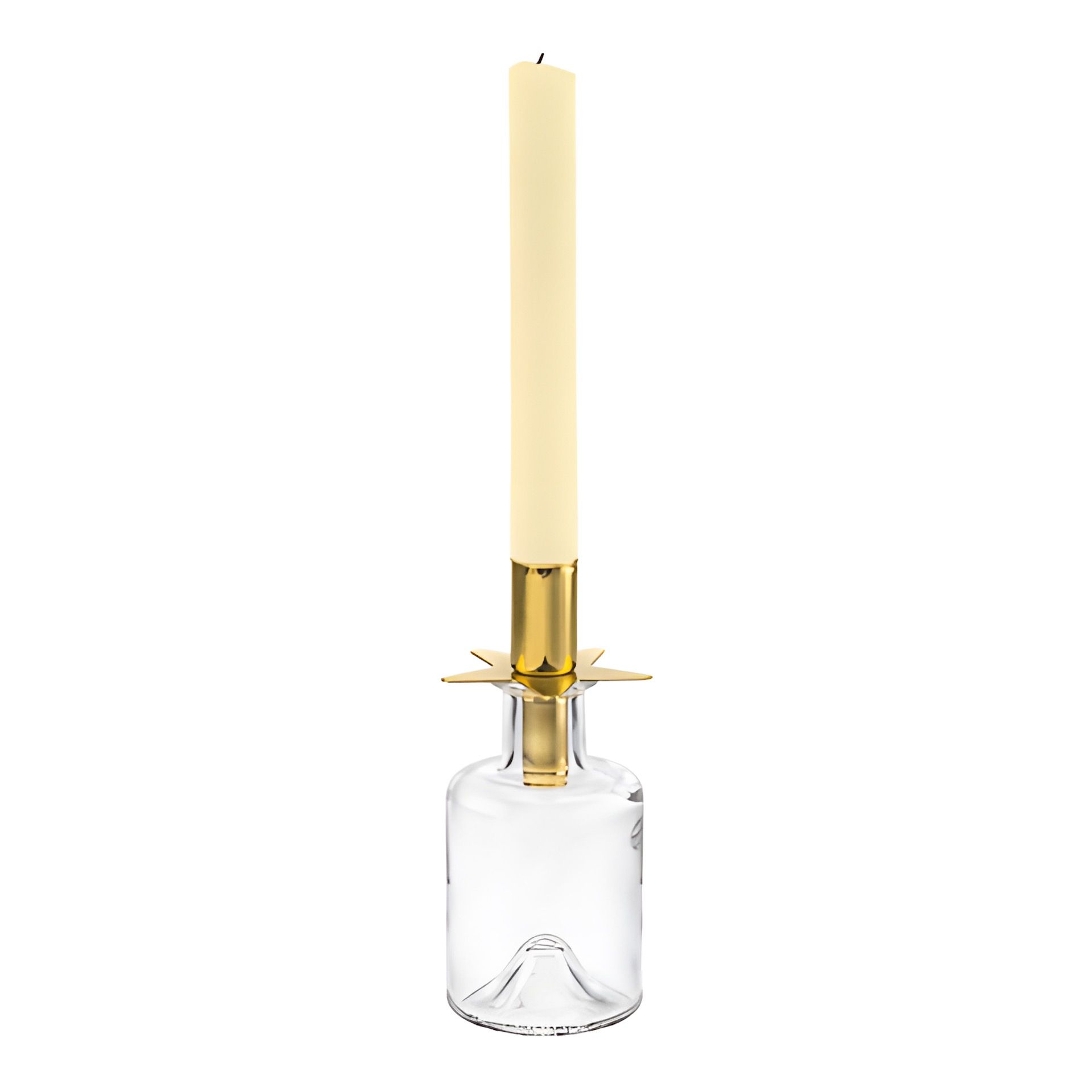 Flaschenkerzenhalter 'Stern' gold