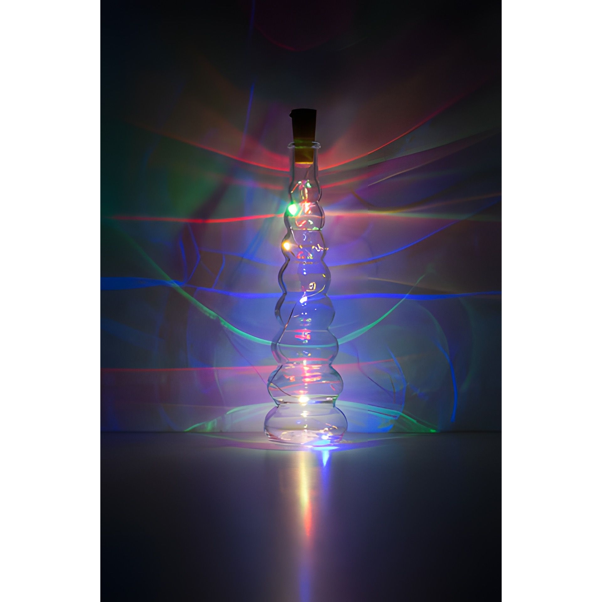 Flaschenlicht, 8 LEDs, mehrfarbig