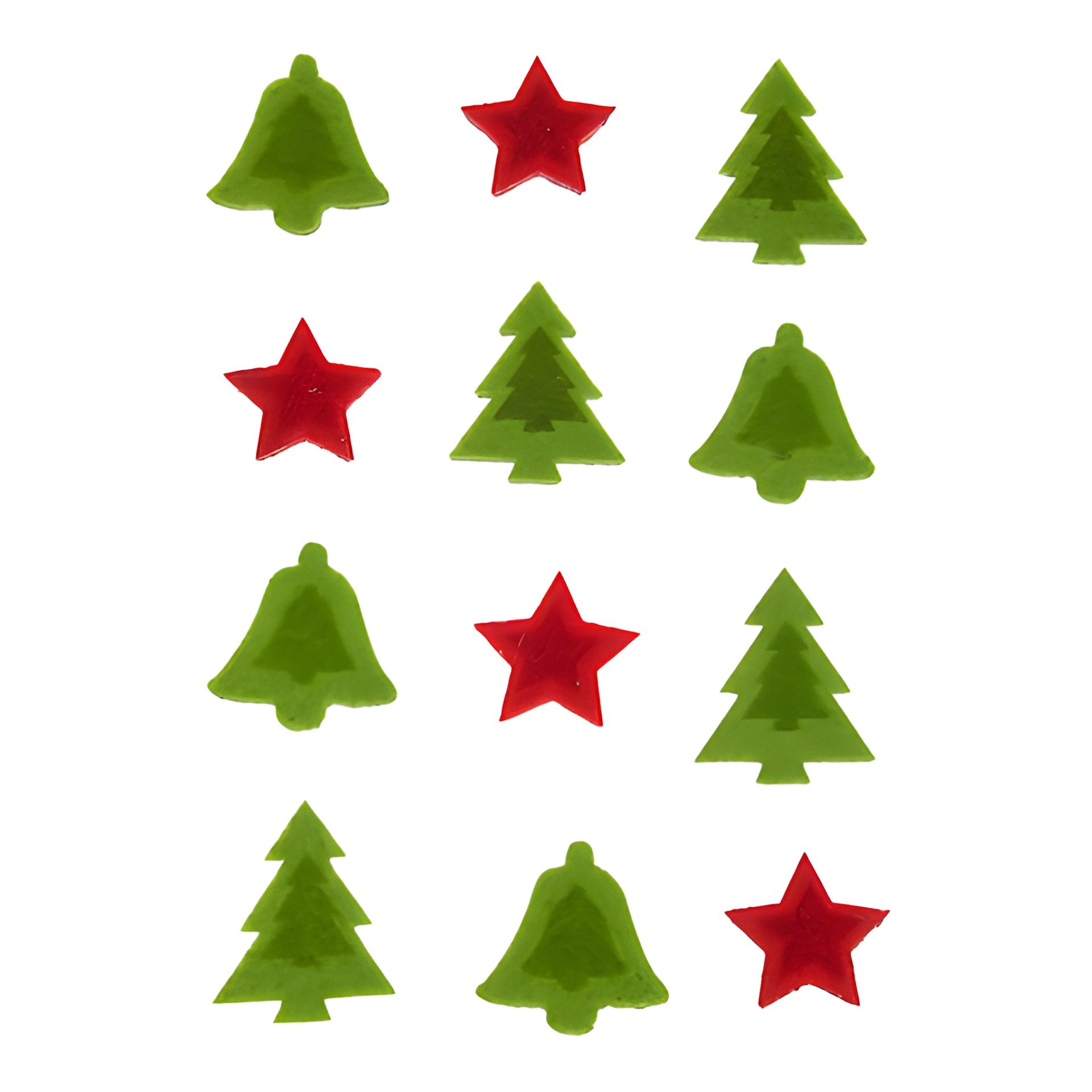 Filz-Sticker 'Weihnachtsmotive', 12 Stück