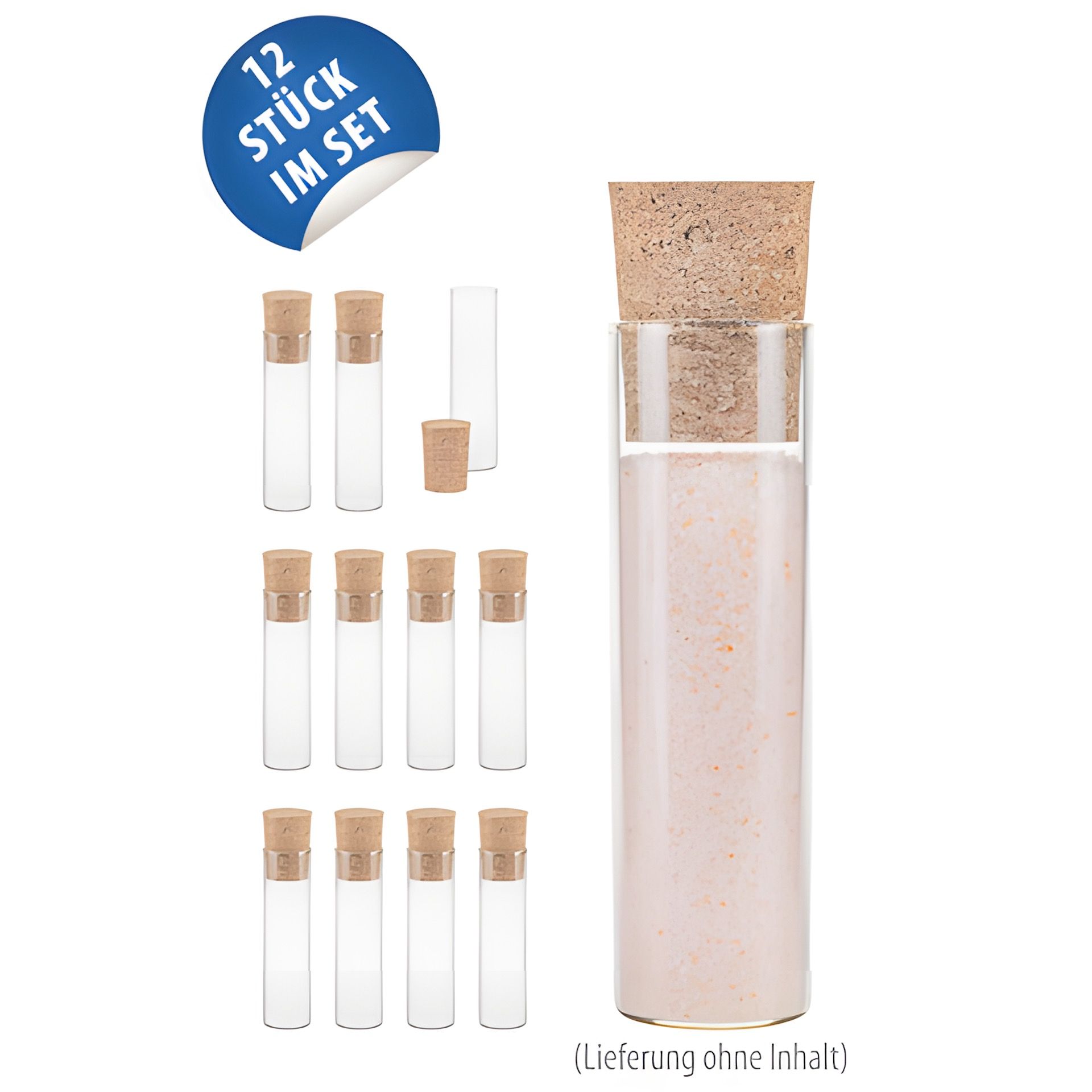 Glasröhrchen 18 ml, 12er Set
