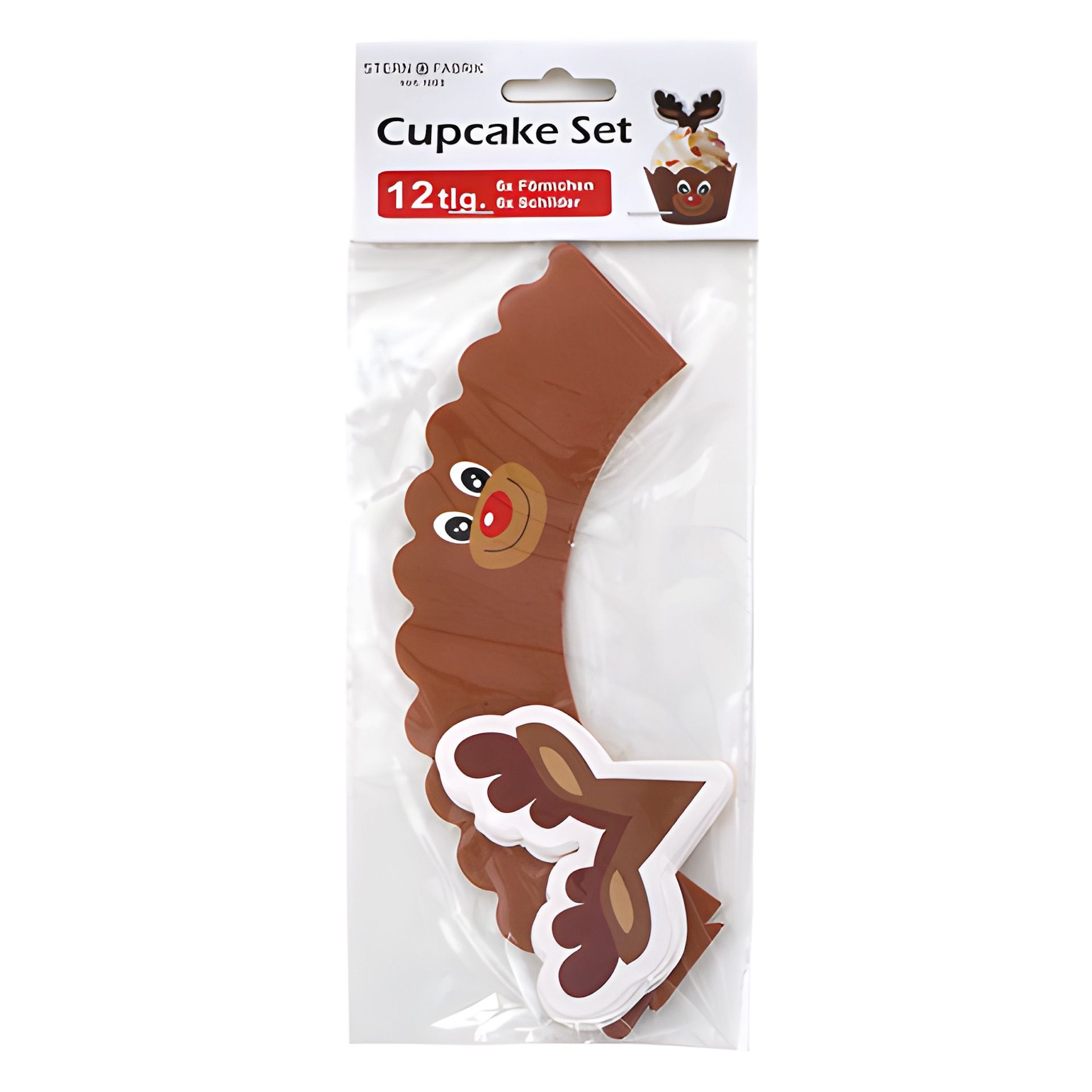 Cupcake-Manschetten 'Weihnachten', 12 Stück