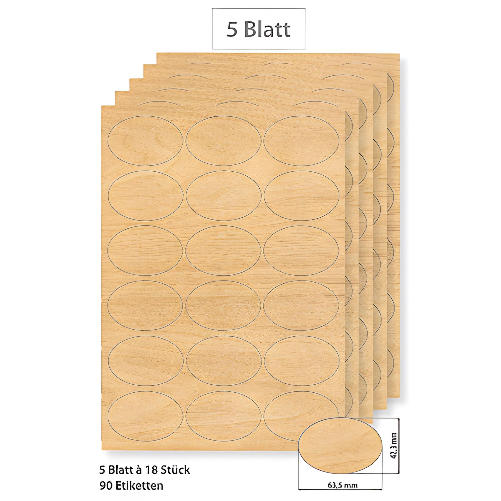 Rundglas 212 ml Deep Holz, Einsteiger 6er Set