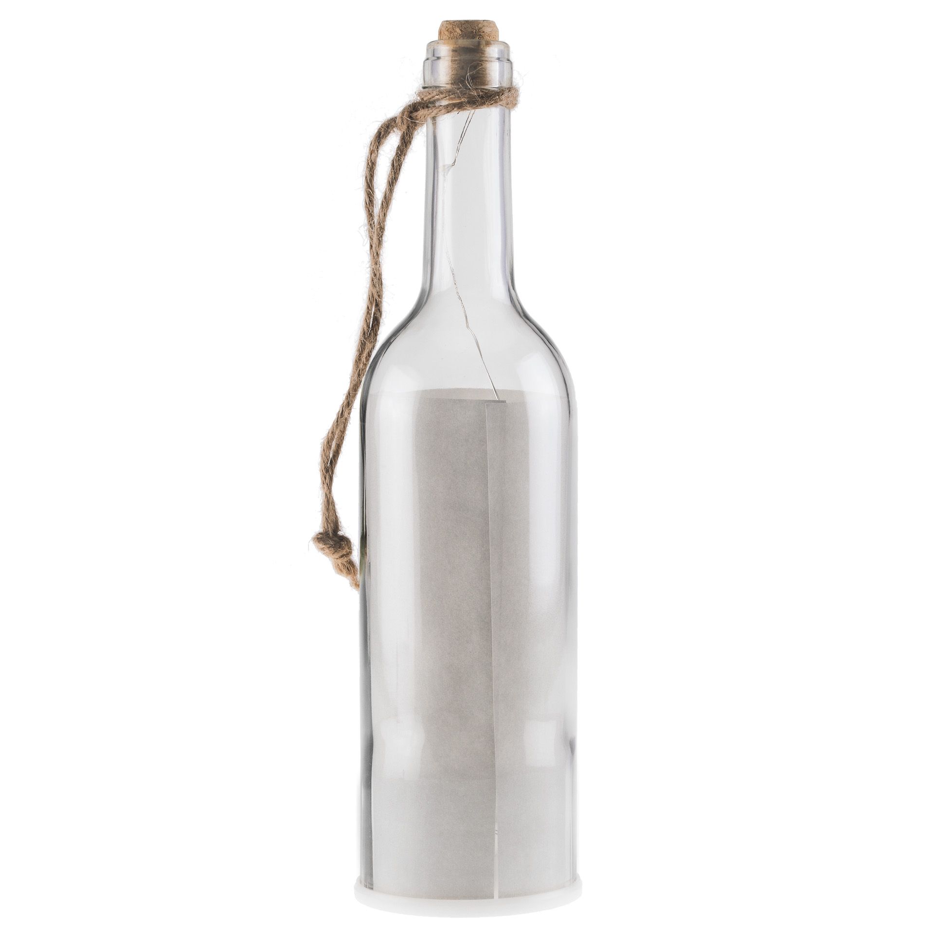 Flaschenlampe mit 5 LEDs, grau