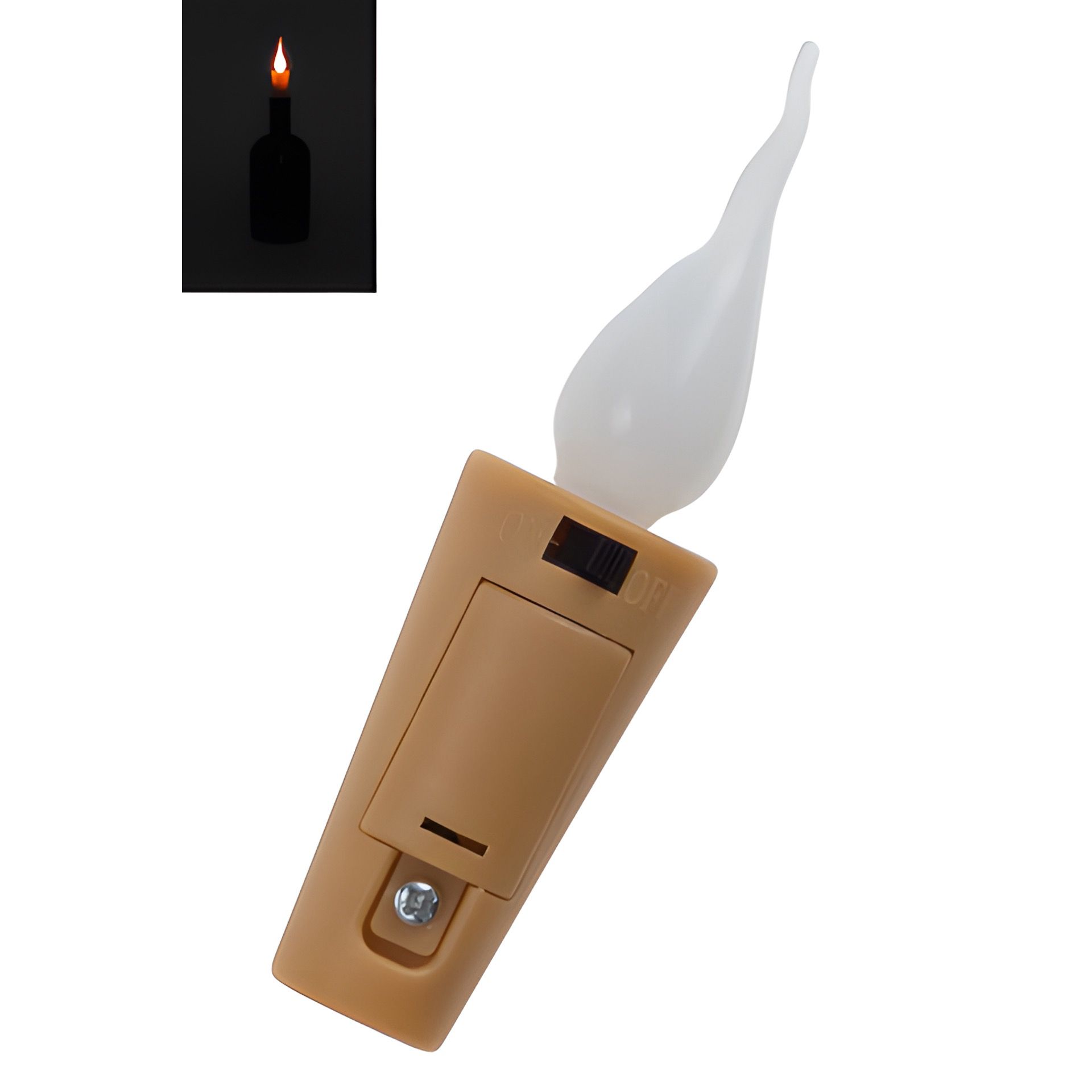Flaschenlicht 'Flackernde Flamme' mit LED