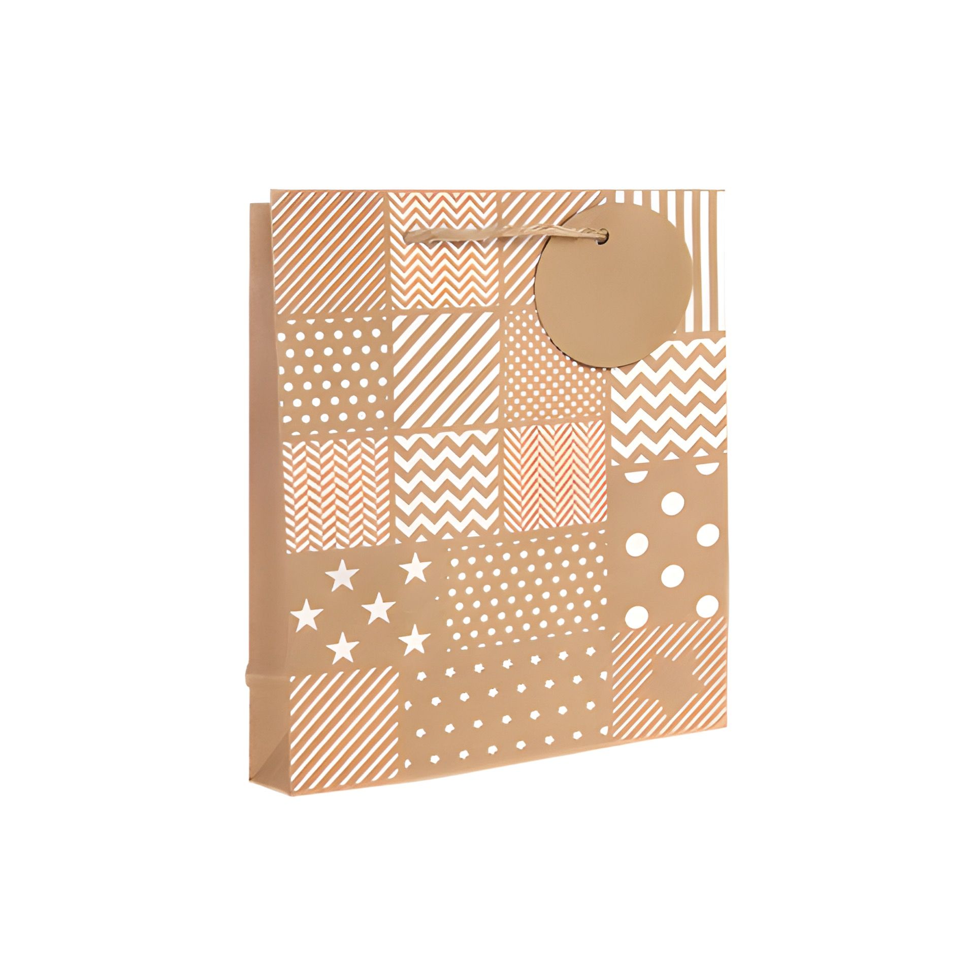 Geschenktüte 'Patchworkmuster', mittel