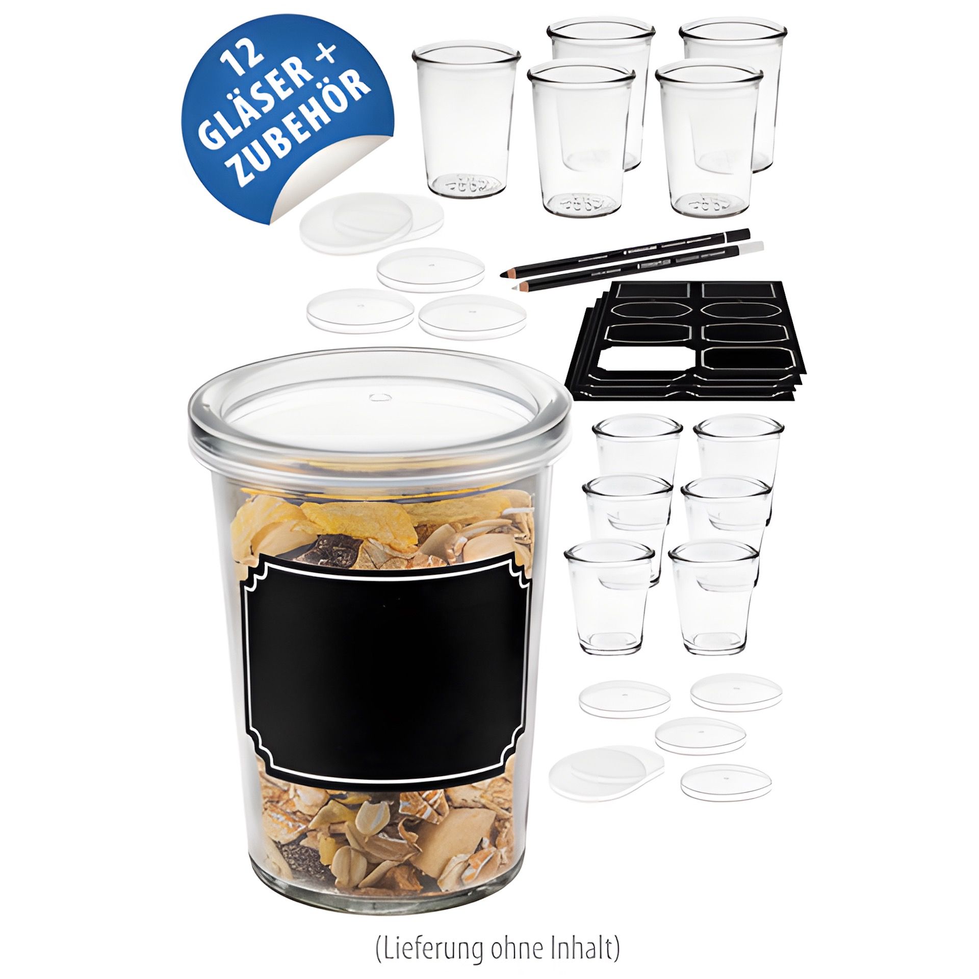 Dessert- und Vorspeisenglas Set, 12 Stück
