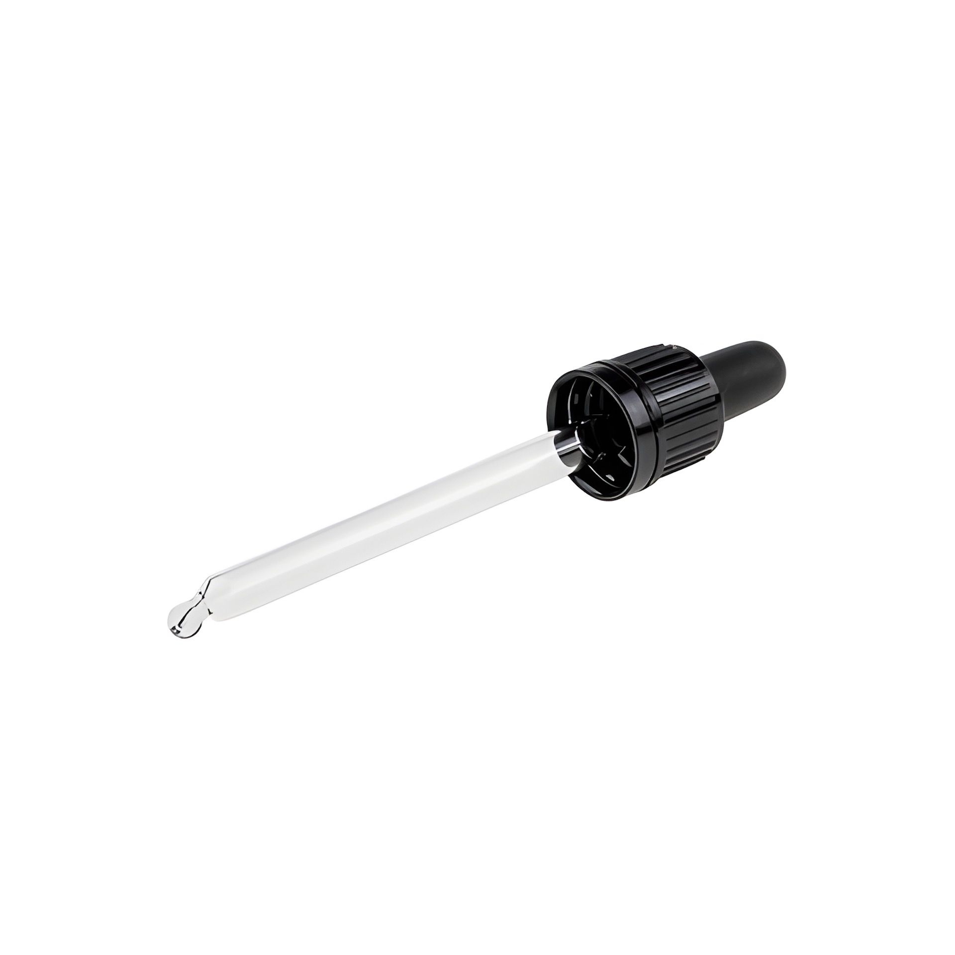 Pipette DIN 18 mit Originalitätsring schwarz 106 mm