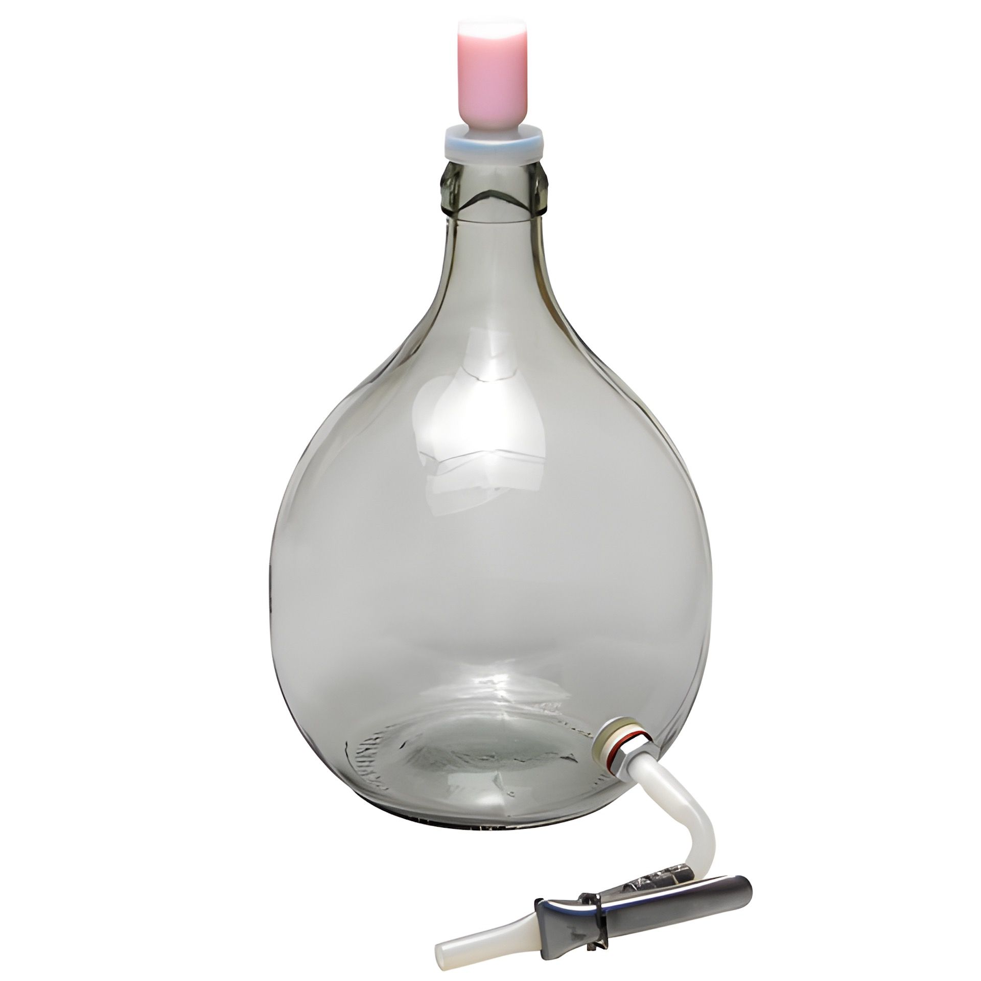 Glasballon 5000 ml gebohrt mit Ablassgarnitur