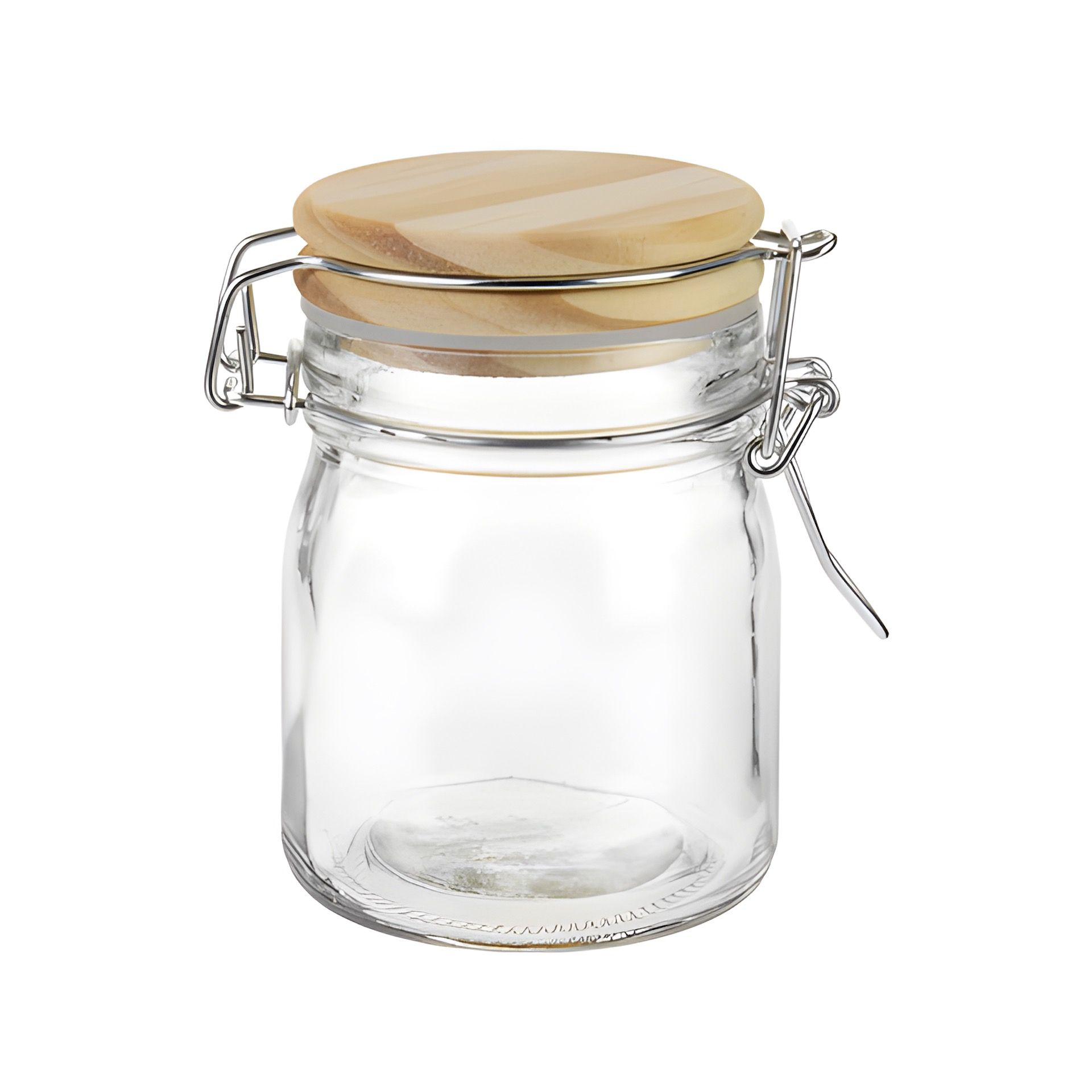Bügelglas  170 ml mit Holzdeckel