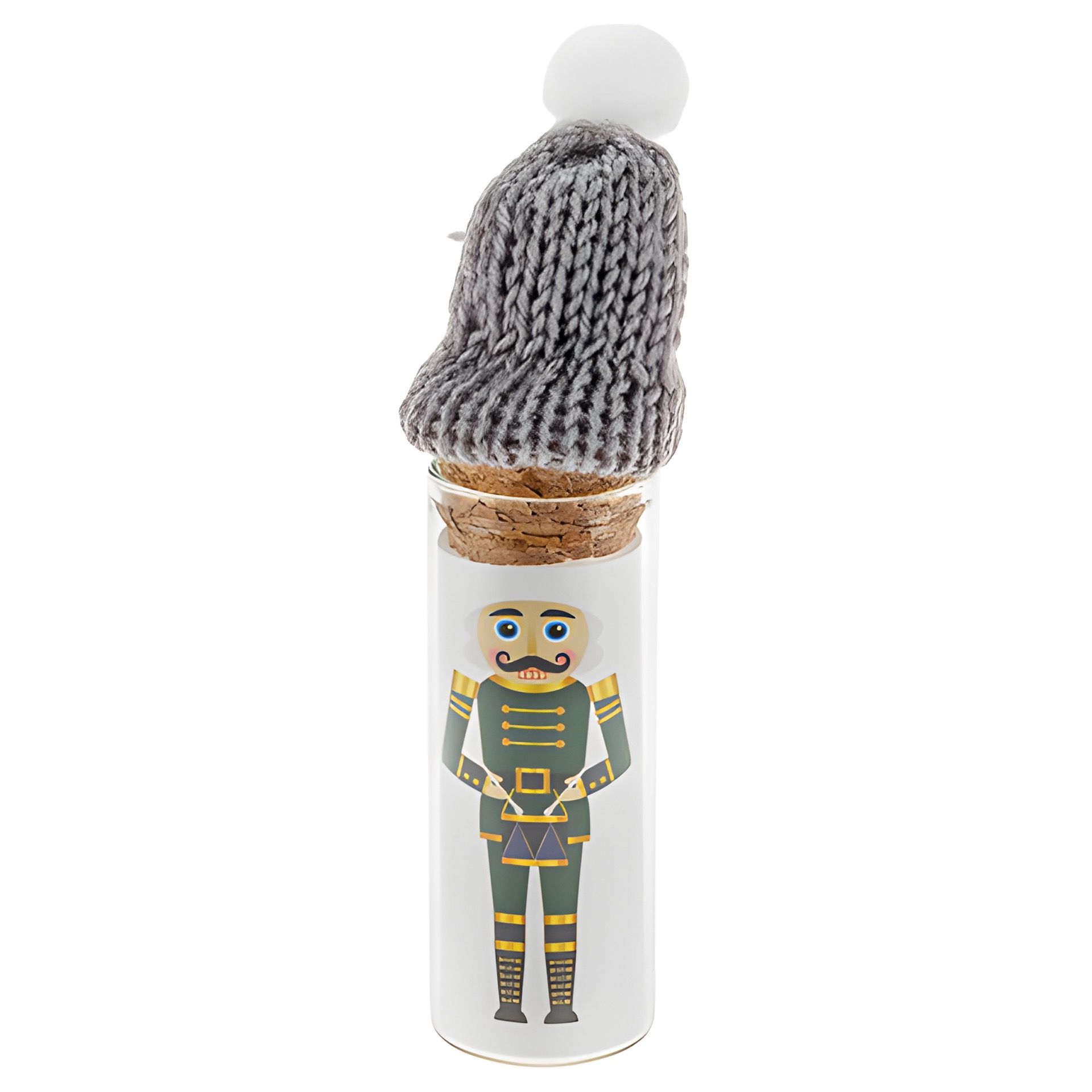 Deko-Korkenglas 40 ml mit Mütze
