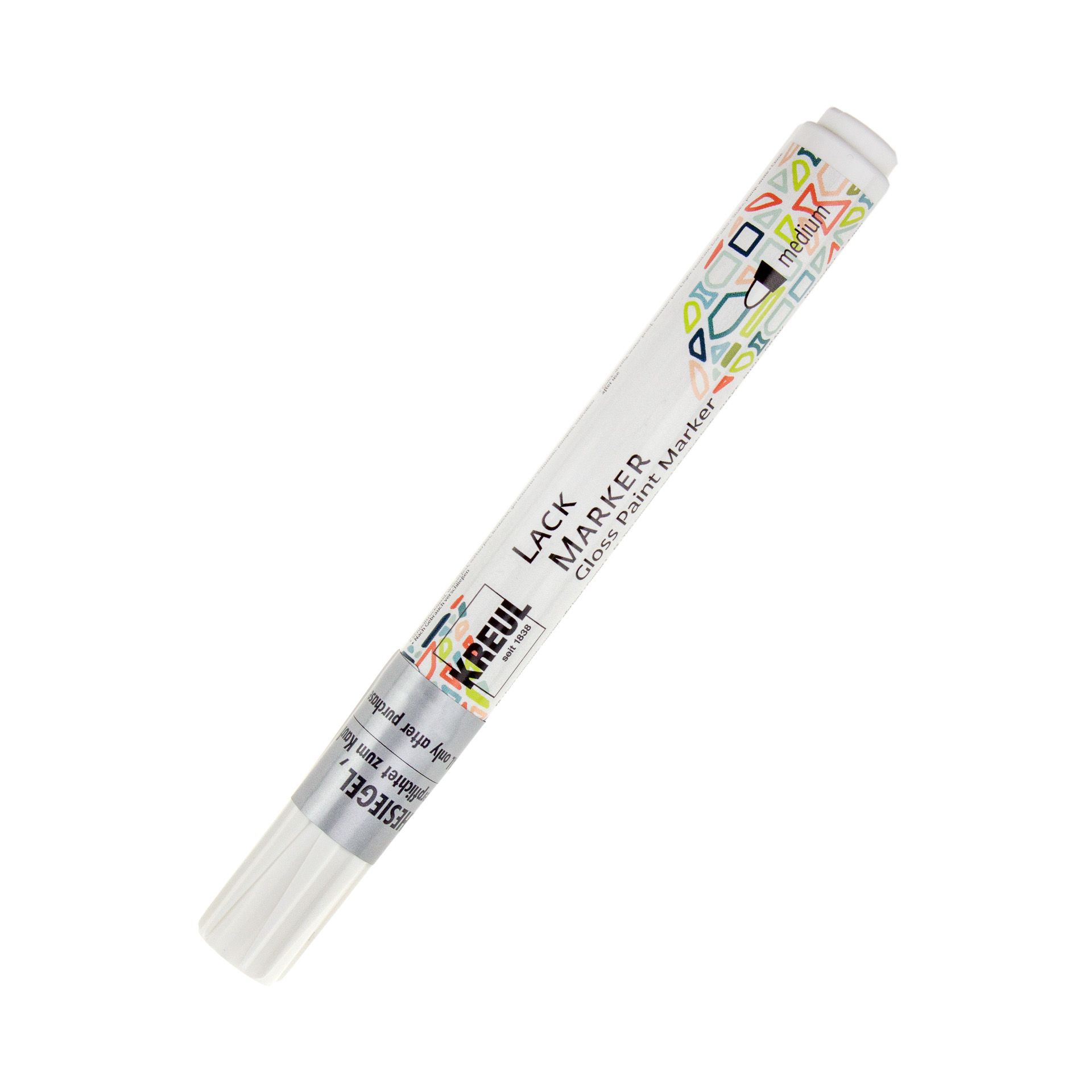 Lackmalstift medium weiß