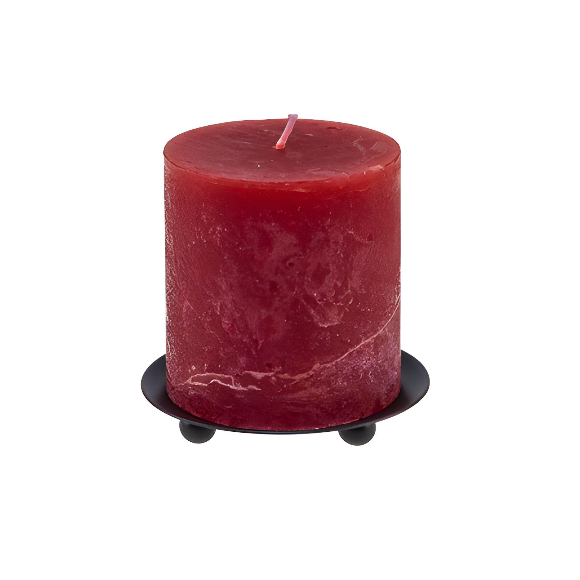 Kerzenständer flach, Ø 8,5 cm, schwarz