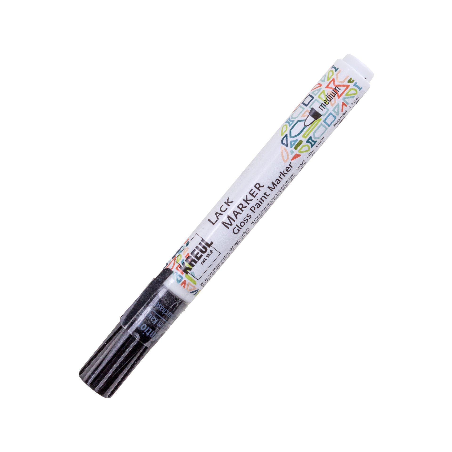 Lackmalstift medium schwarz
