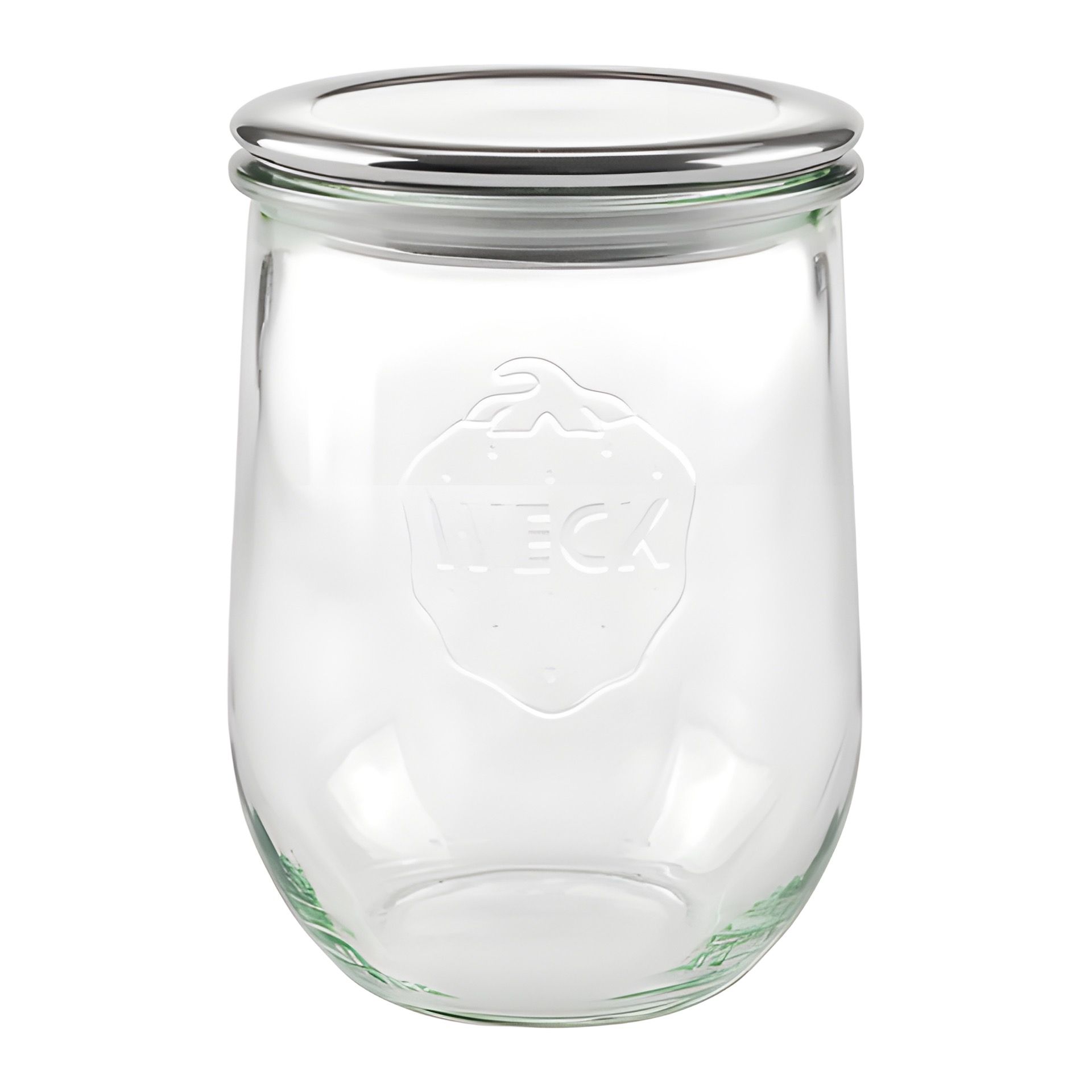 WECK-Glas 1 l mit HappyTappi RR 100 Edelstahldeckel