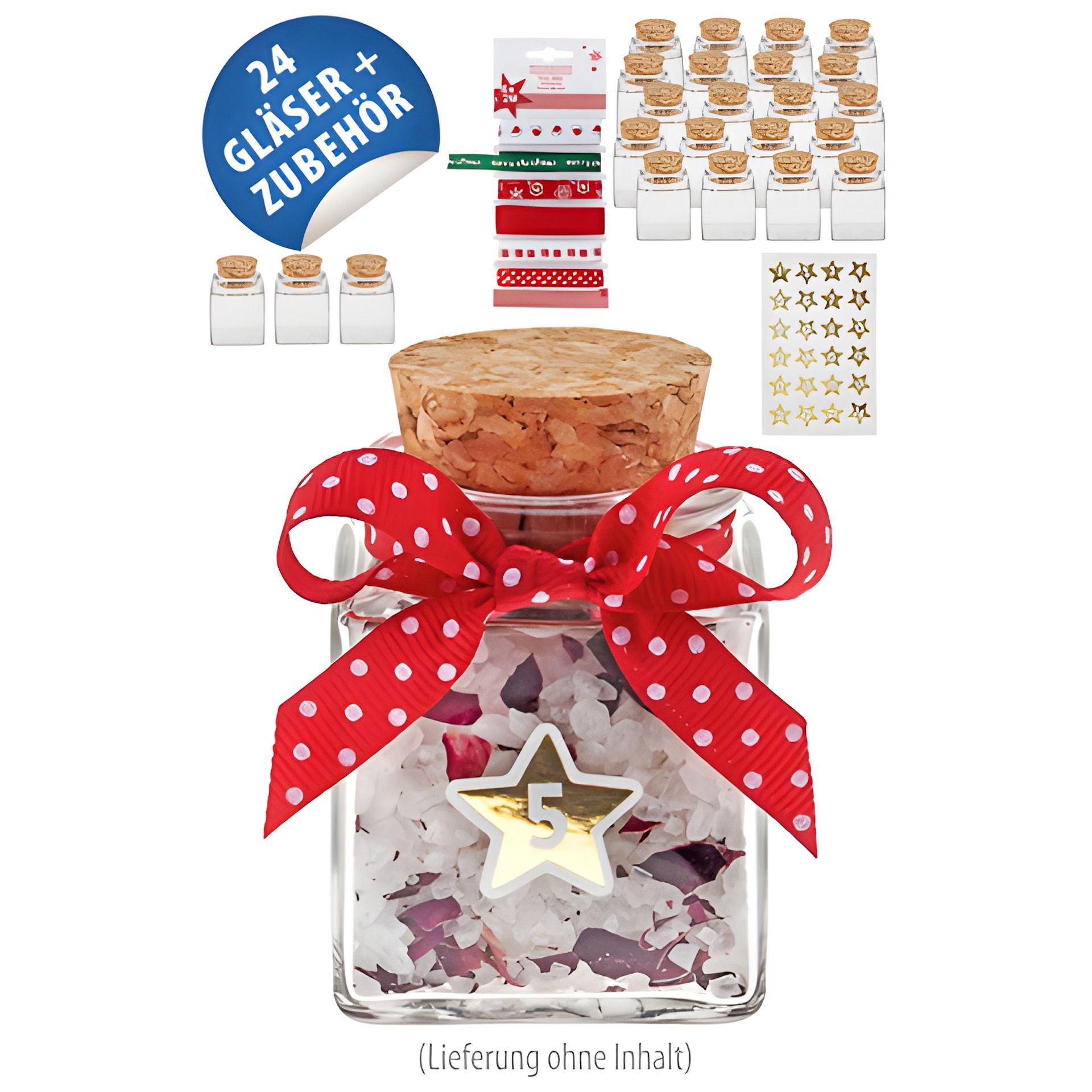 Adventskalender-Set 'Korkenglas Cubi'